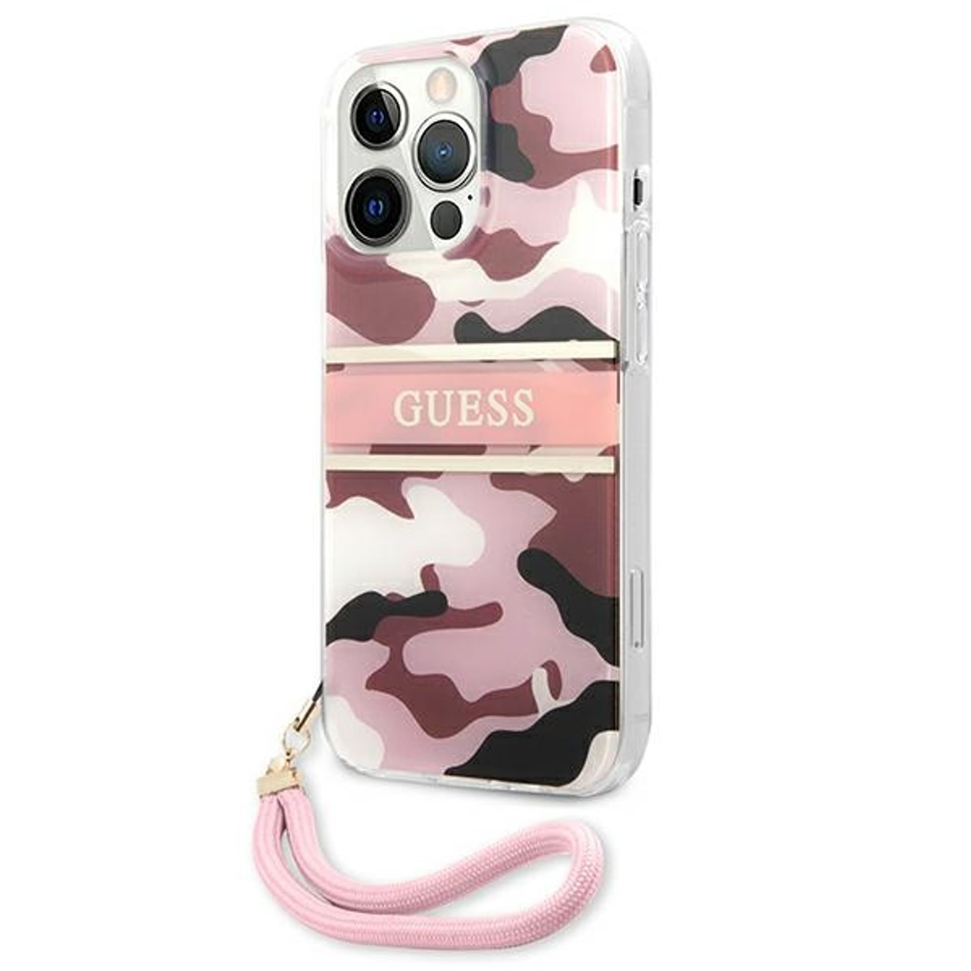 

Guess GUHCP13XKCABPI iPhone 13 Pro Max 6,7" różowy/pink hardcase Camo Strap Collection