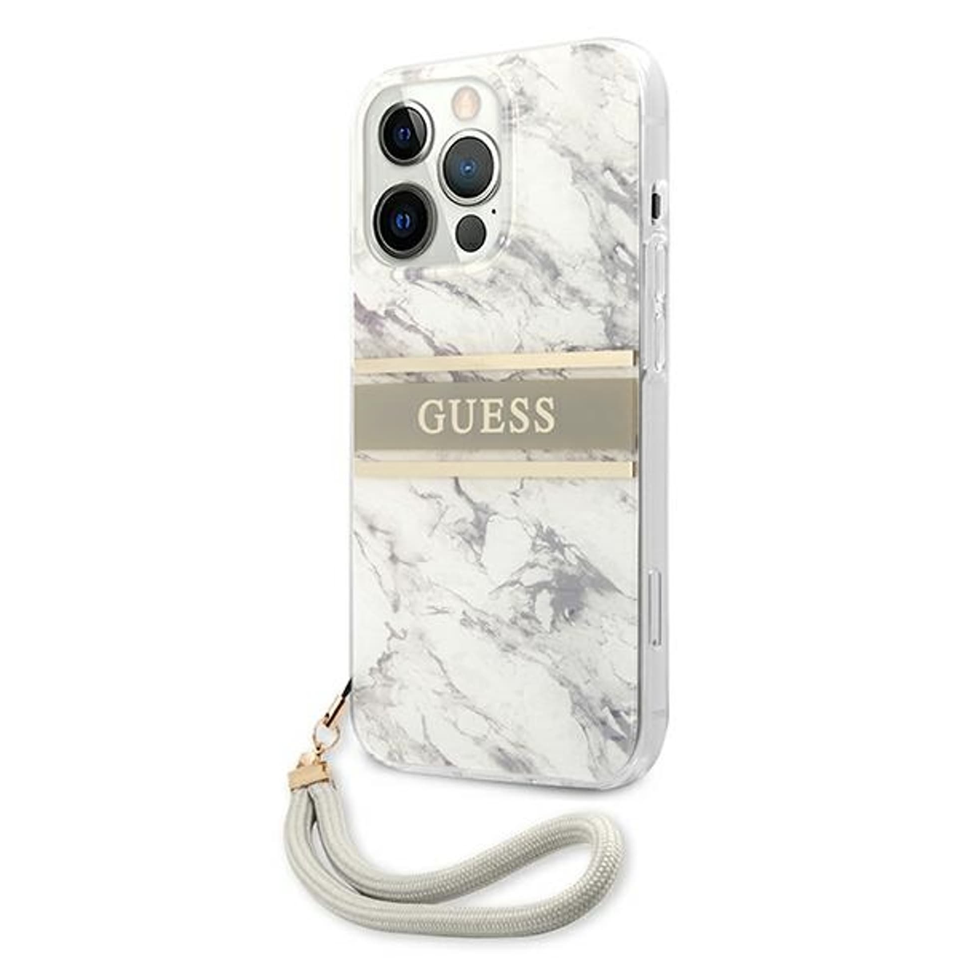 

Guess GUHCP13XKMABGR iPhone 13 Pro Max 6,7" szary/grey hardcase Marble Strap Collection