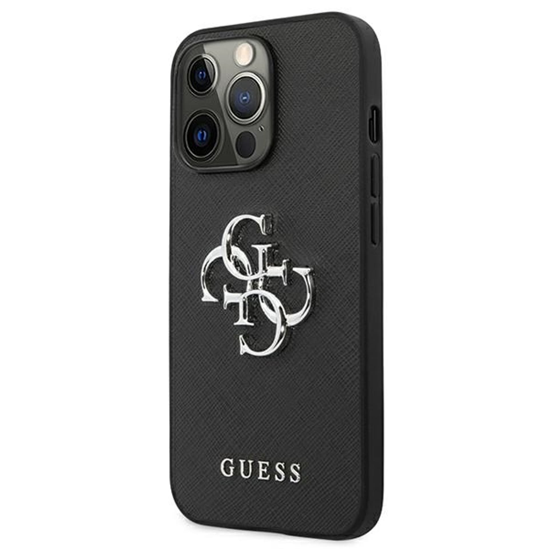 

Guess GUHCP13XSA4GSBK iPhone 13 Pro Max 6,7" czarny/black hardcase Saffiano 4G Metal Logo