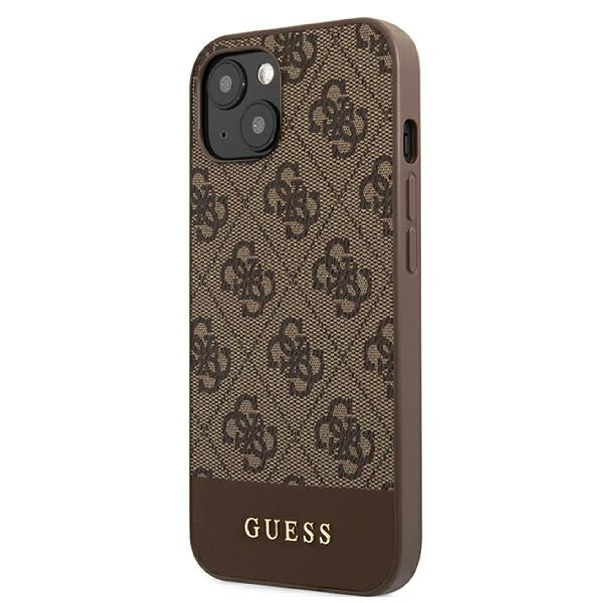 

Guess GUHCP13MG4GLBR iPhone 13 6,1" brązowy/brown hard case 4G Stripe Collection