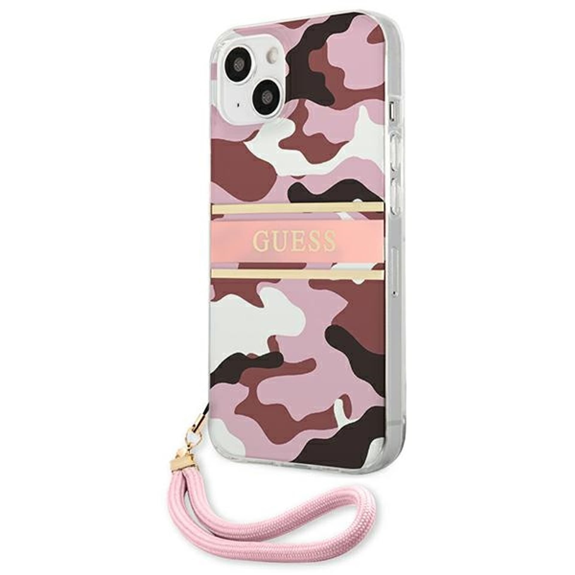 

Guess GUHCP13MKCABPI iPhone 13 6,1" różowy/pink hardcase Camo Strap Collection