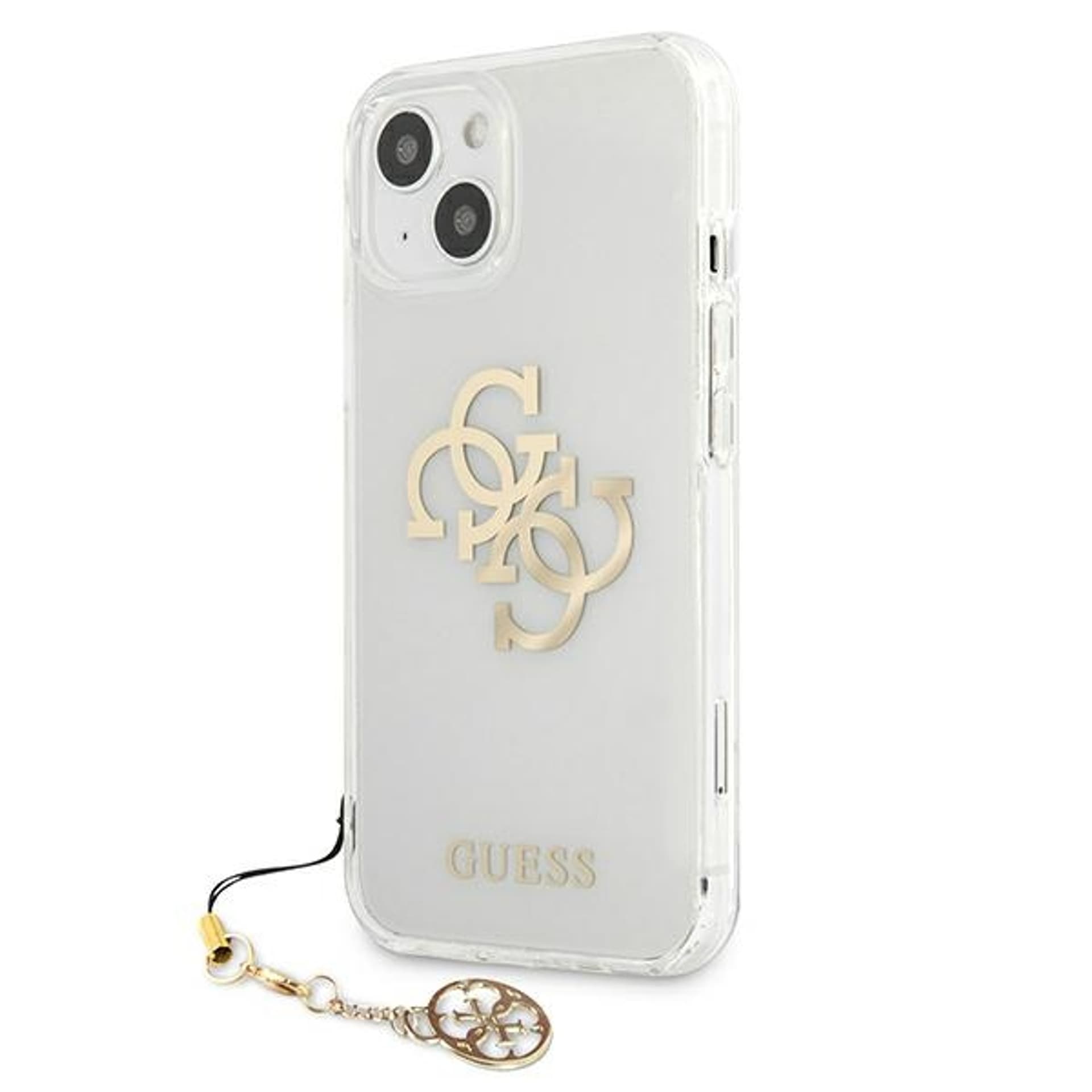 

Guess GUHCP13SKS4GGO iPhone 13 mini 5,4" Transparent hardcase 4G Gold Charms Collection