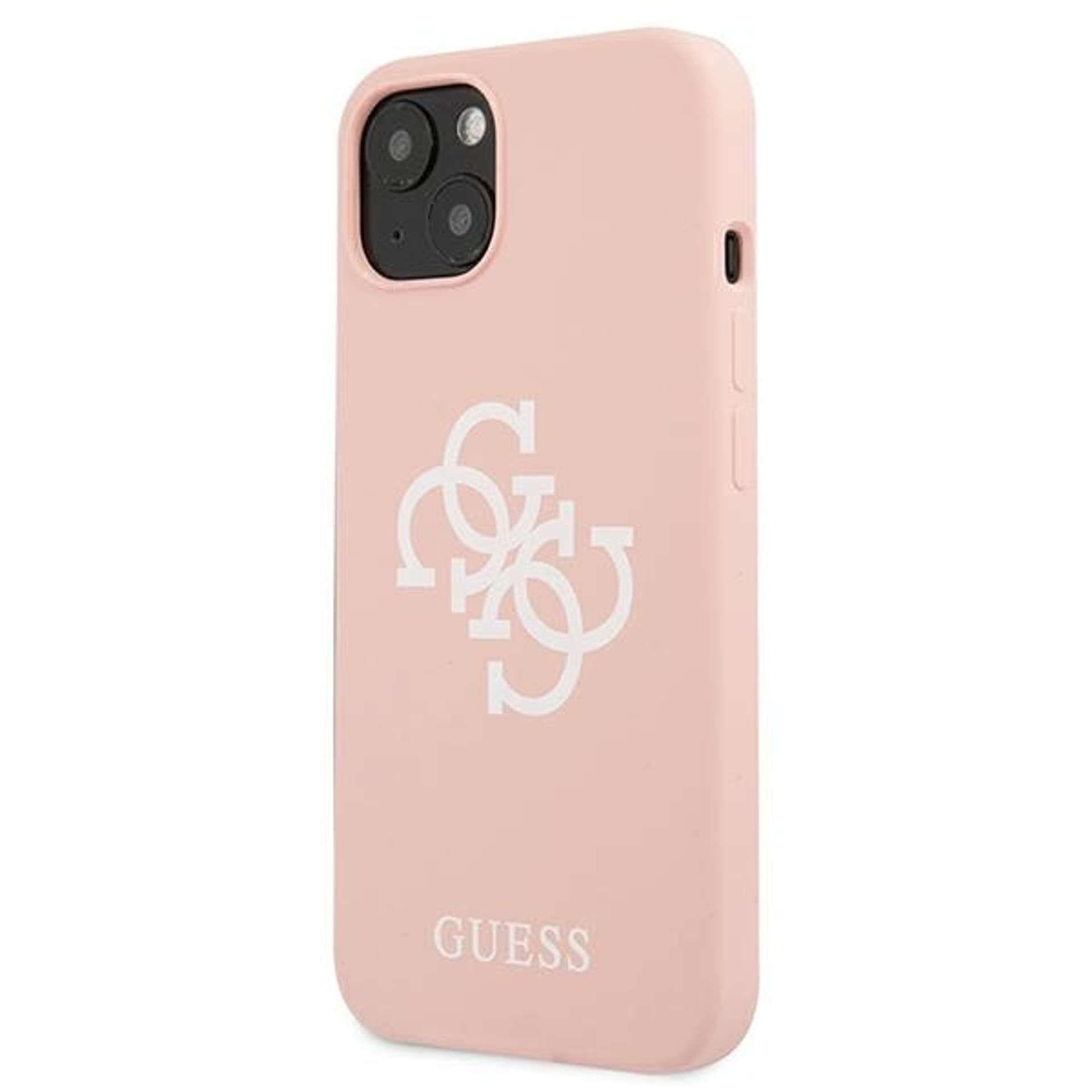 

Guess GUHCP13SLS4GWPI iPhone 13 mini 5,4" różowy/pink hard case Silicone 4G Logo