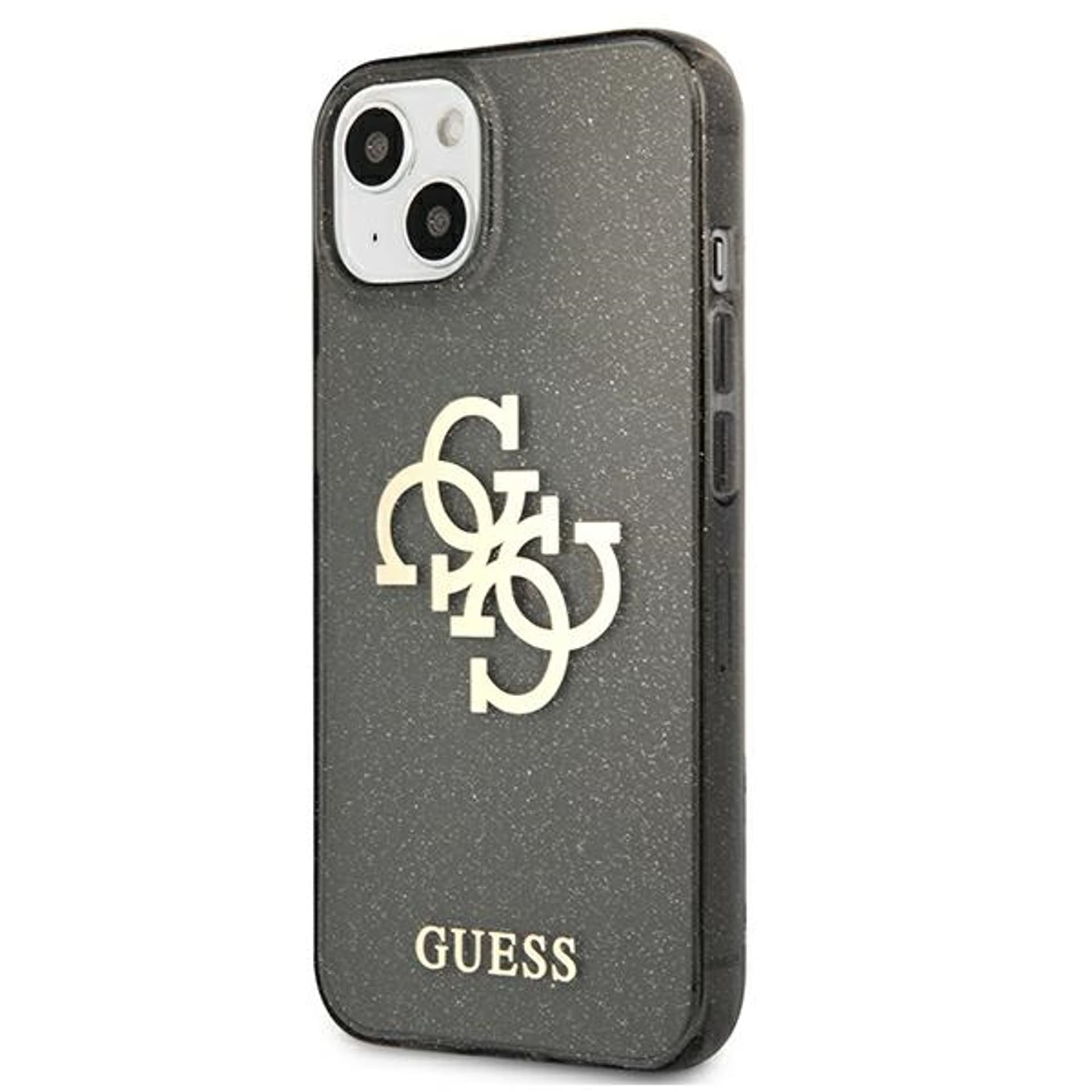 

Guess GUHCP13SPCUGL4GBK iPhone 13 mini 5,4" czarny/black hard case Glitter 4G Big Logo