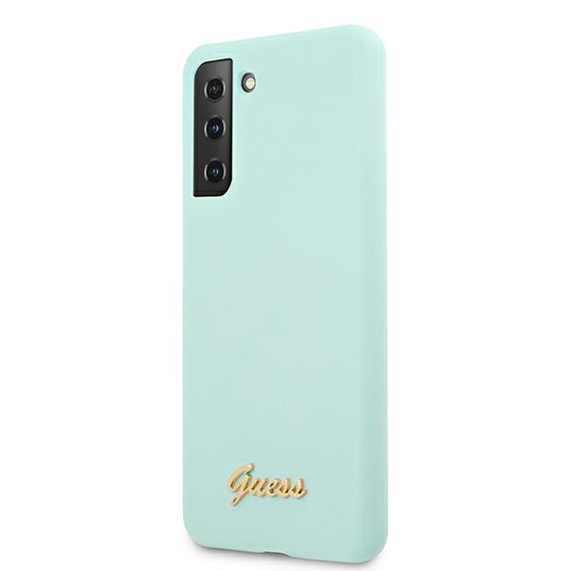 

Guess GUHCS21MLSLMGLB S21+ G996 niebieski/blue hardcase Silicone Script Metal Logo