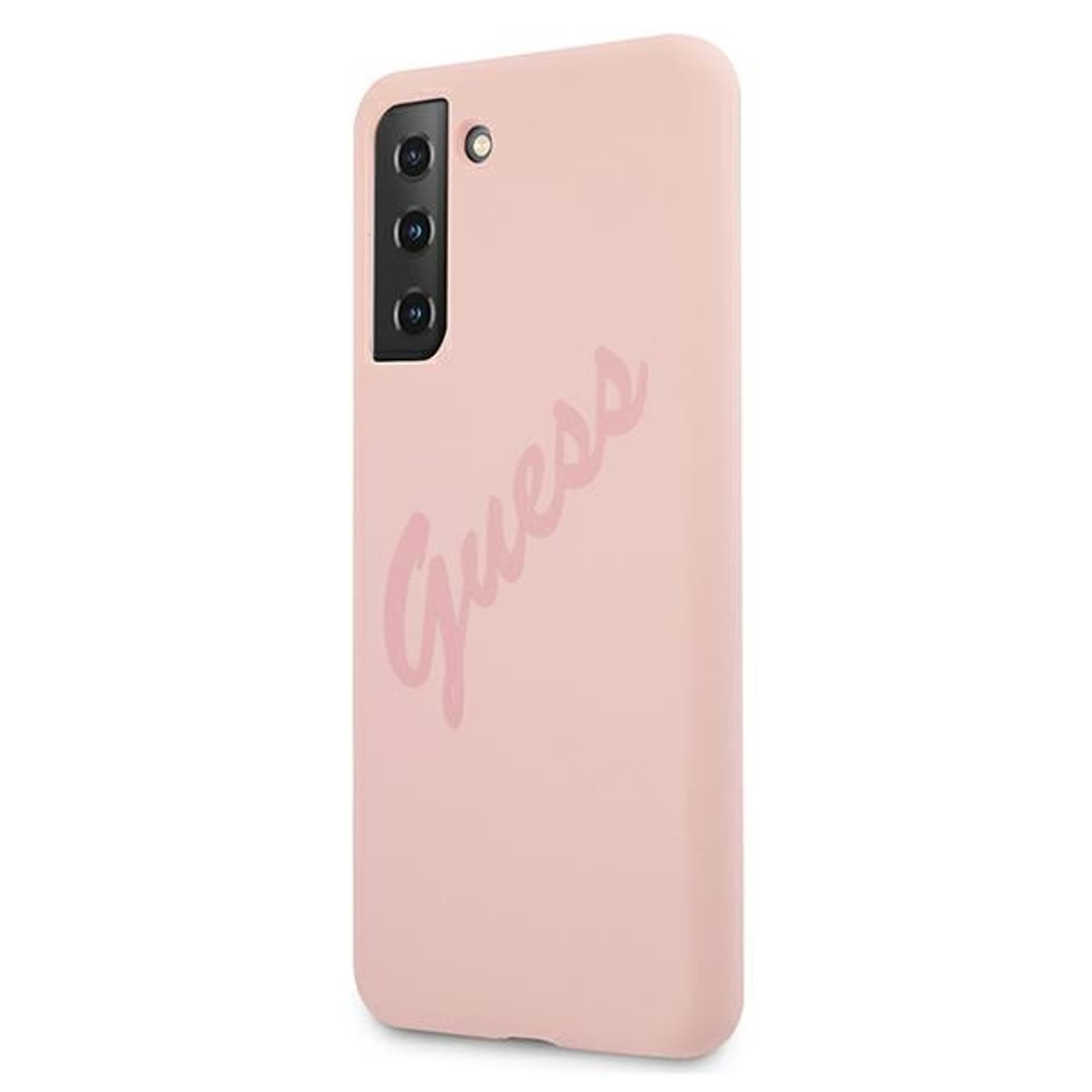 

Guess GUHCS21MLSVSPI S21+ G996 różowy/pink hardcase Script Vintage