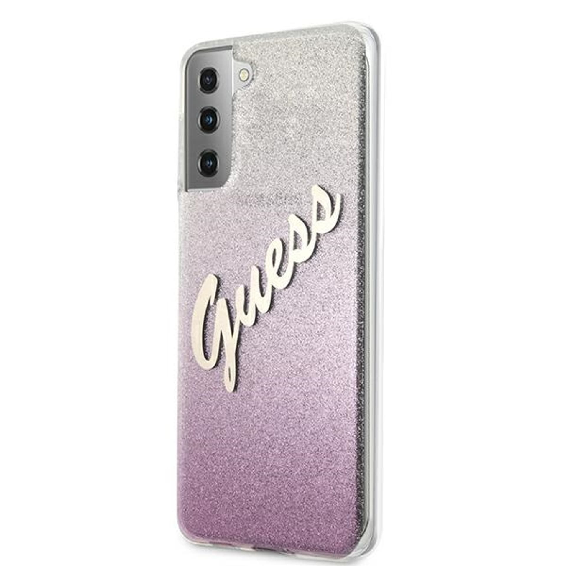 

Guess GUHCS21MPCUGLSPI S21+ G996 różowy/pink hardcase Glitter Gradient Script