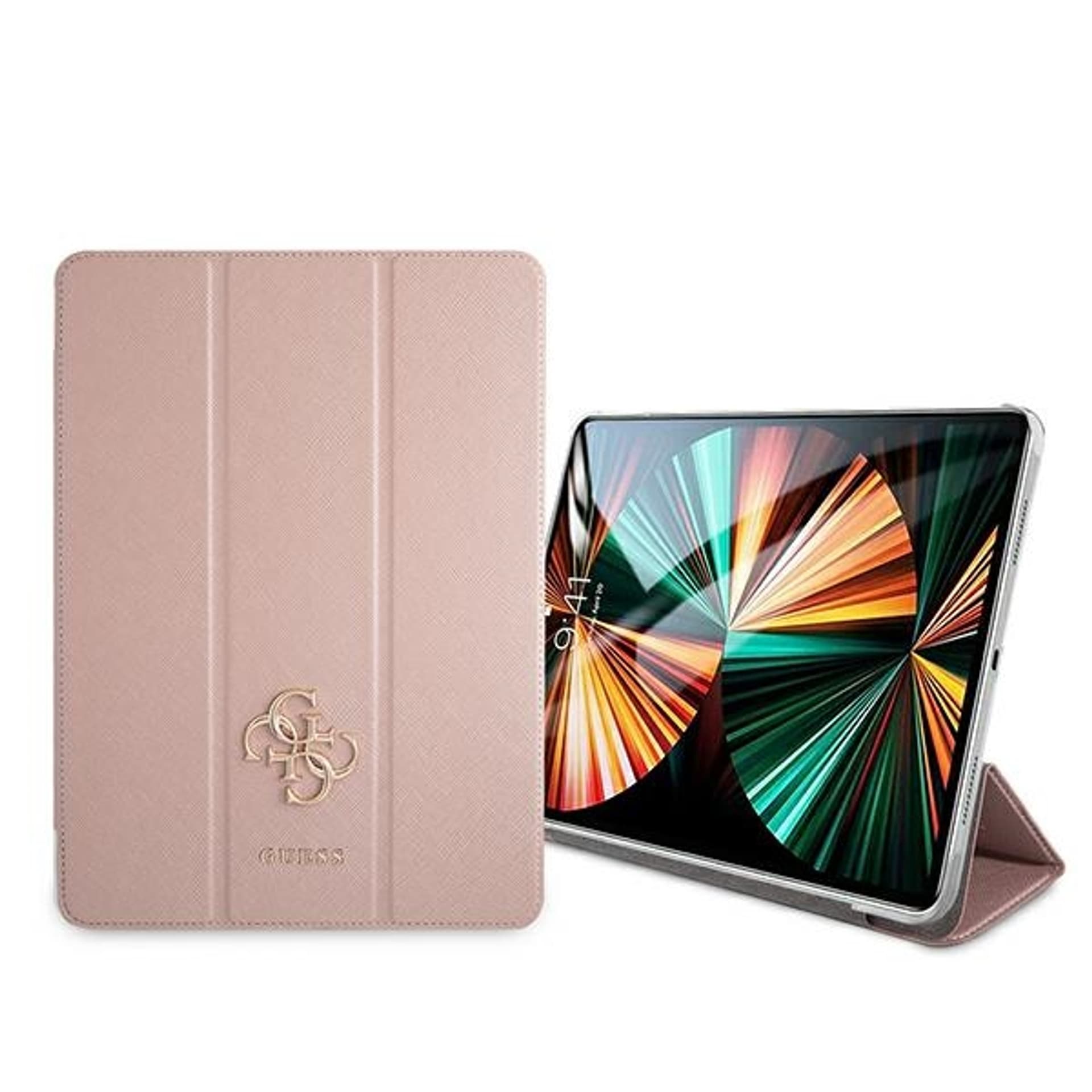 

Guess GUIC11PUSASPI iPad 11" 2021 Book Cover różowy/pink Saffiano Collection