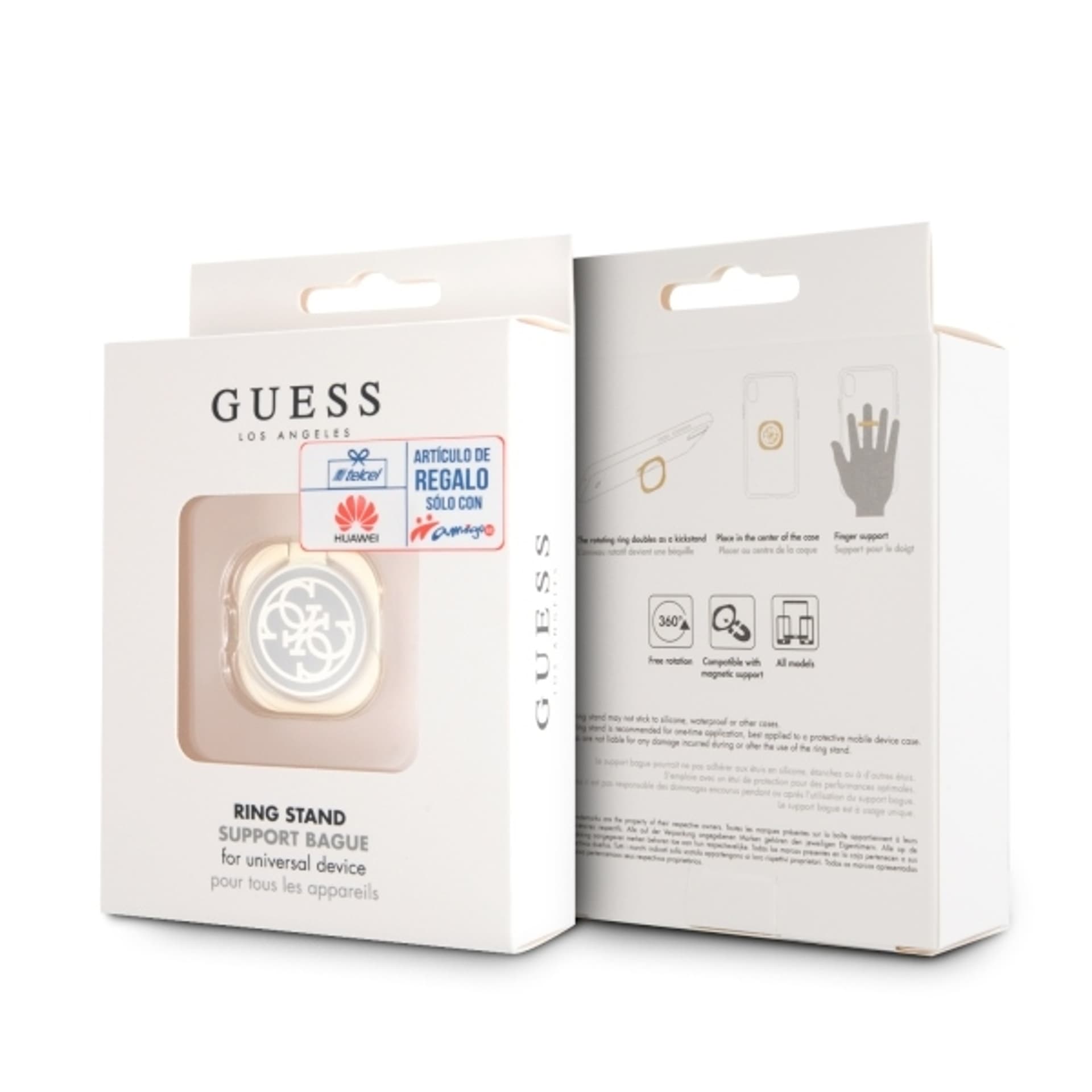 

Guess Ring stand GURSEQGBK złoto-czarny /gold & black 4G