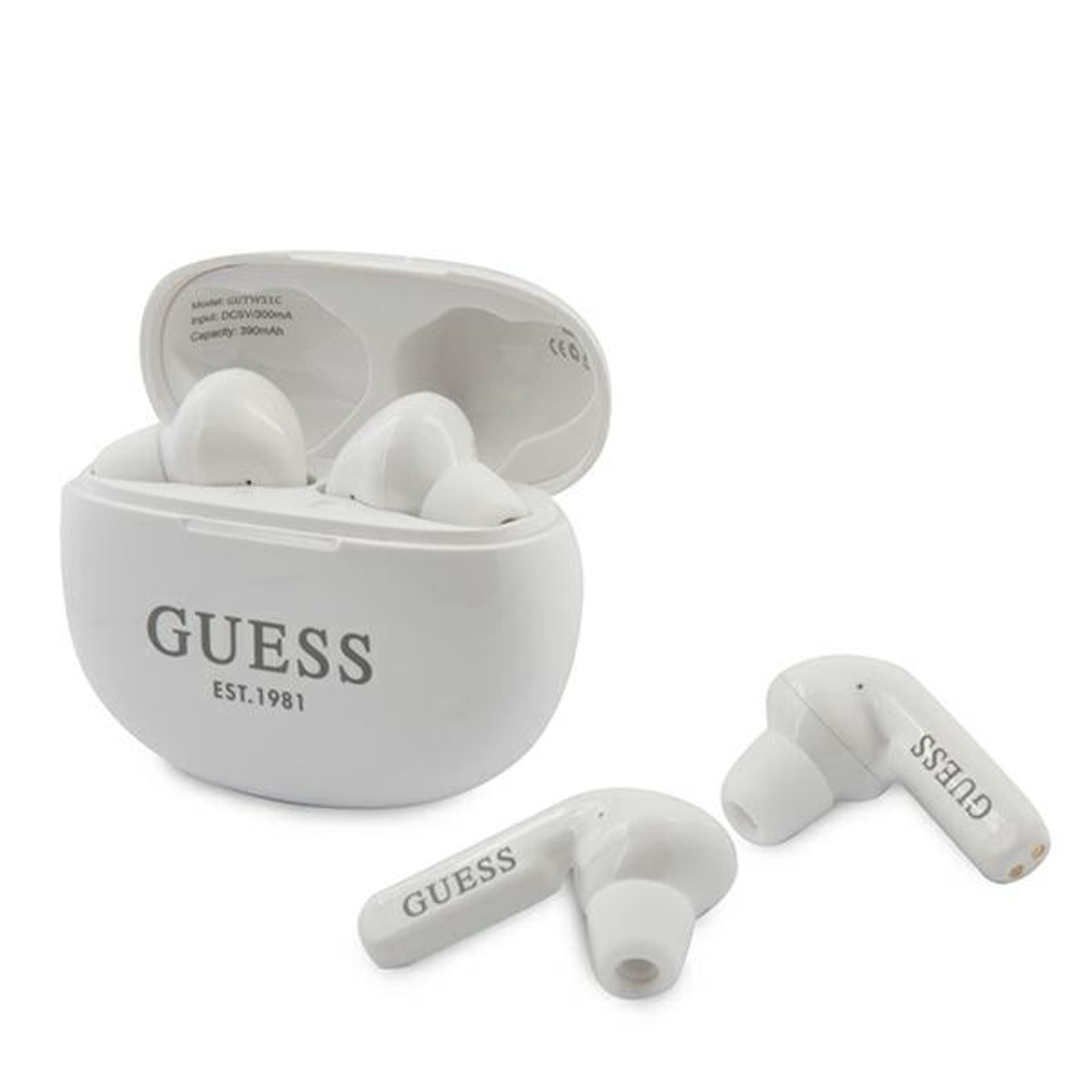 

Guess Wireless Earphones 5.0 4H - Słuchawki TWS + etui ładujące (biały)