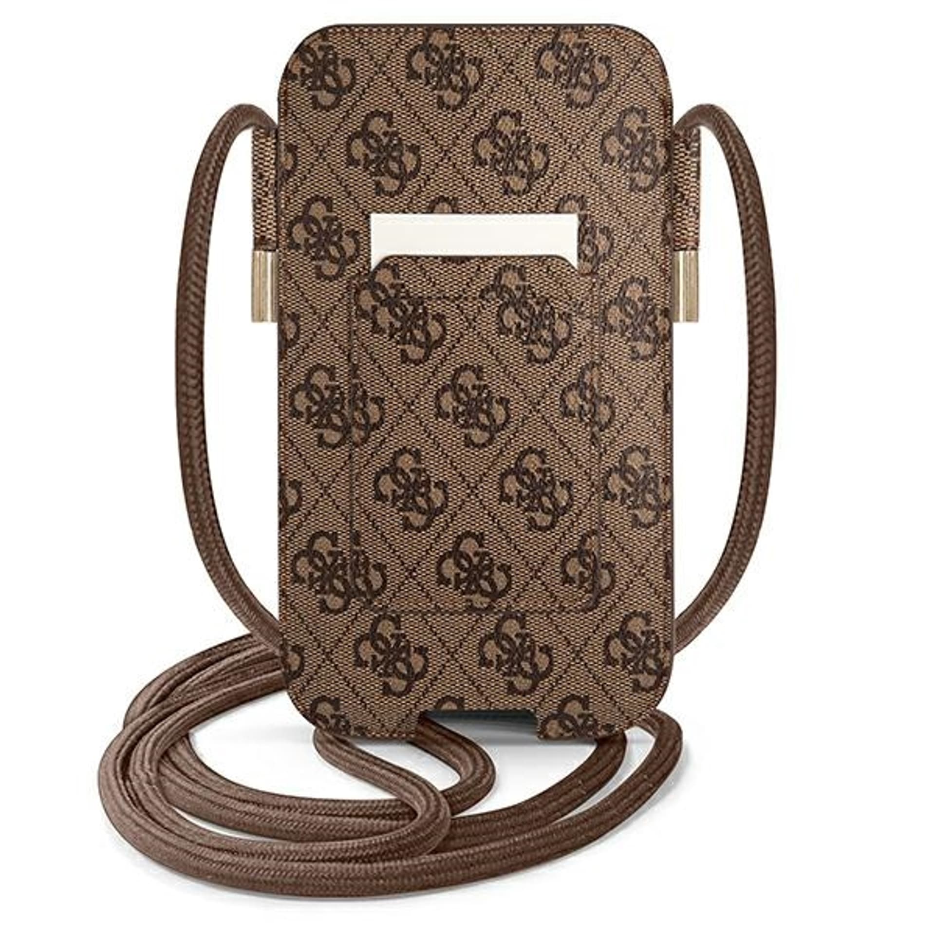 

Guess Torebka GUPHL4GDBR 6,7" brązowy/brown hardcase 4G Stripe