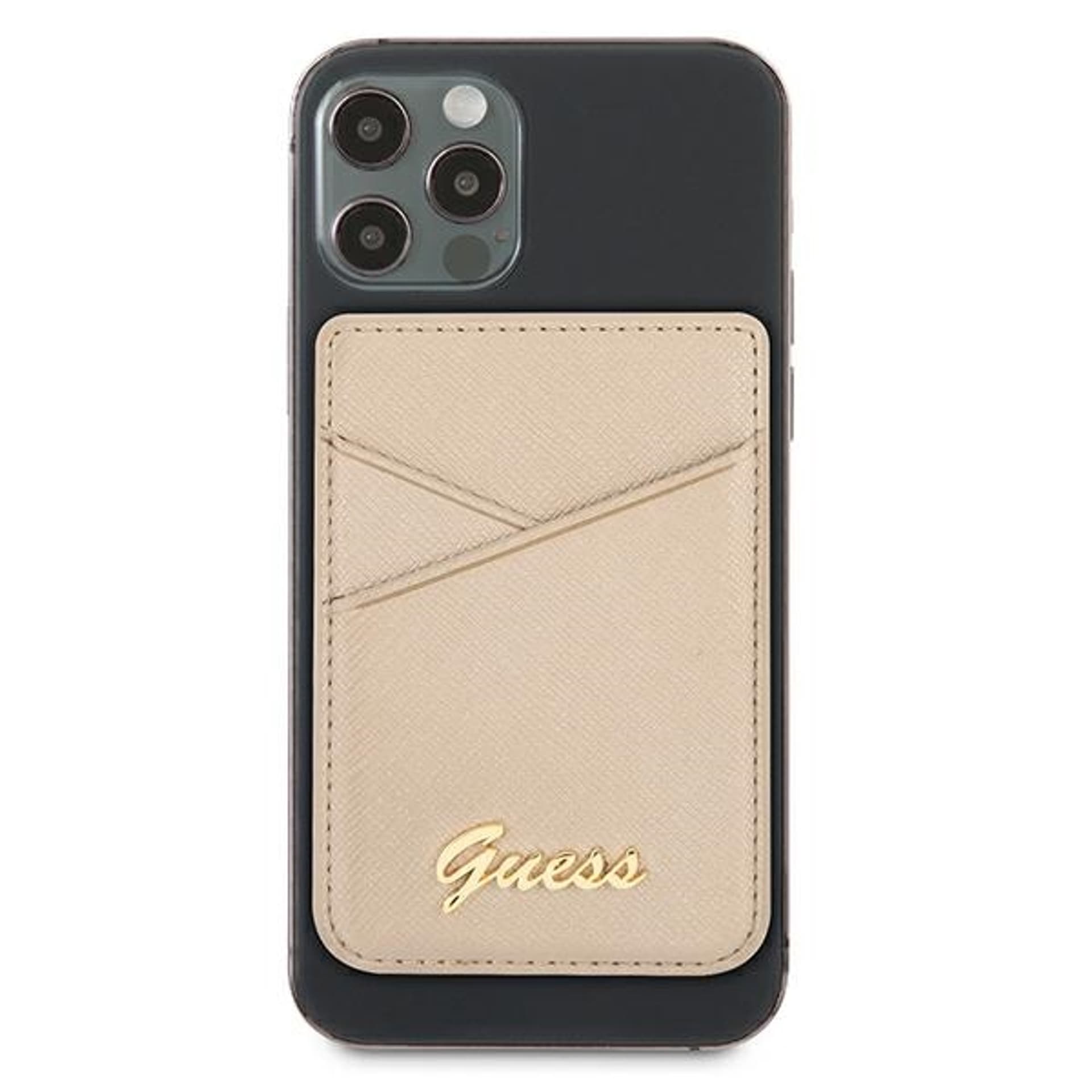 

Guess Wallet Card Slot GUWMSSASLGO MagSafe Saffiano złoty/gold