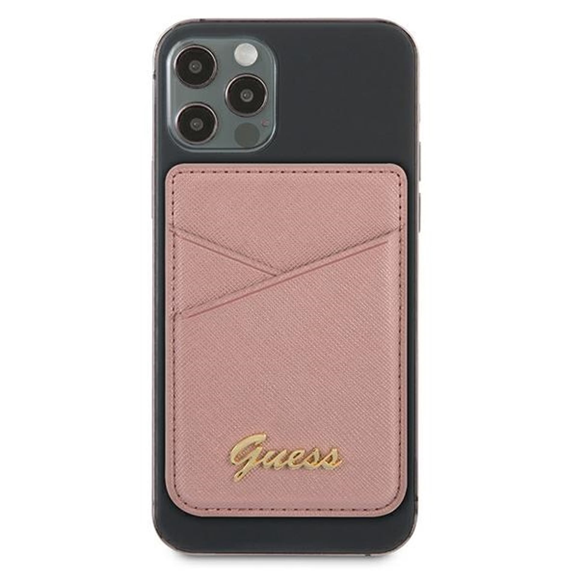 

Guess Wallet Card Slot GUWMSSASLPI MagSafe Saffiano różowy/pink