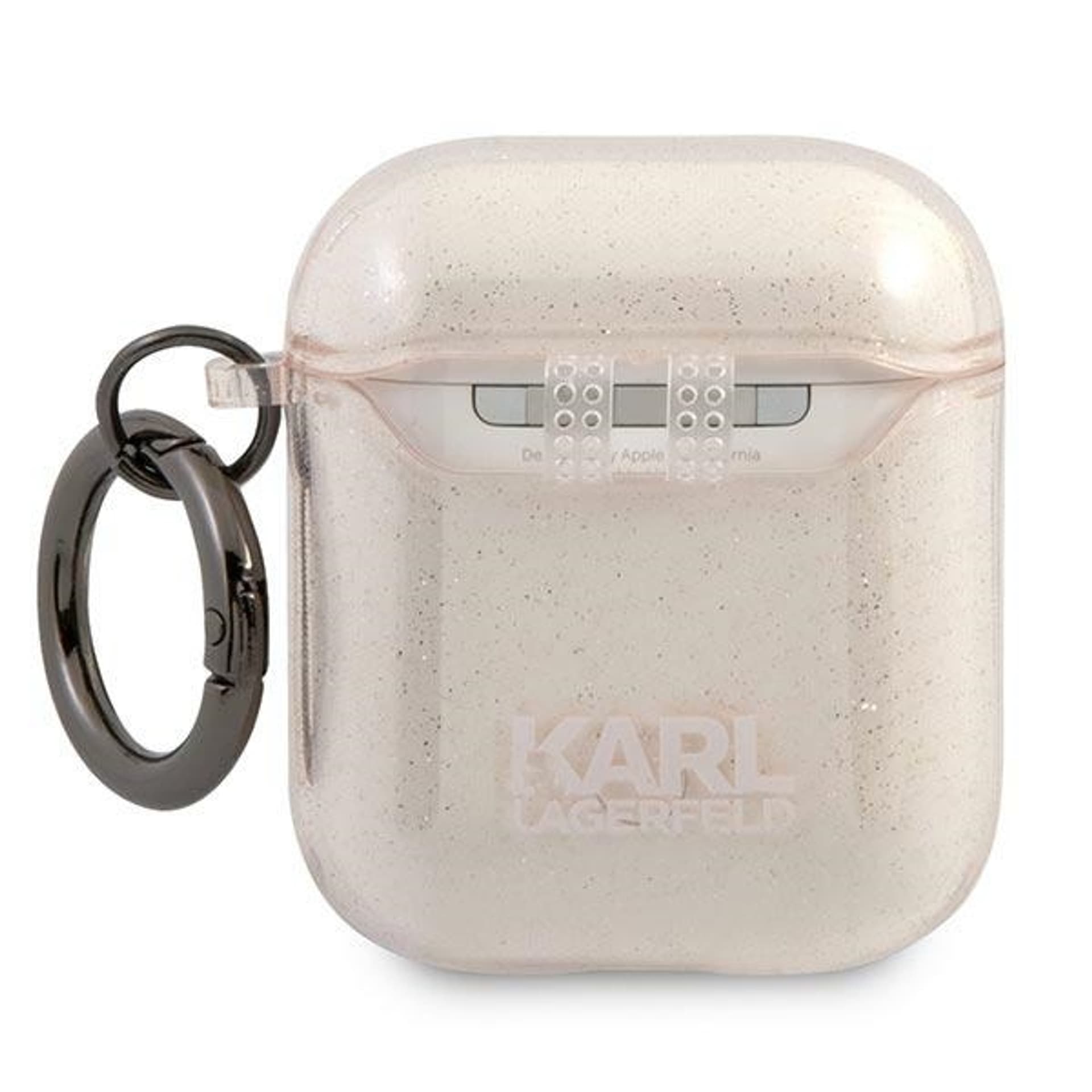 

Karl Lagerfeld KLA2UKHGD AirPods cover złoty/gold Glitter Karl`s Head