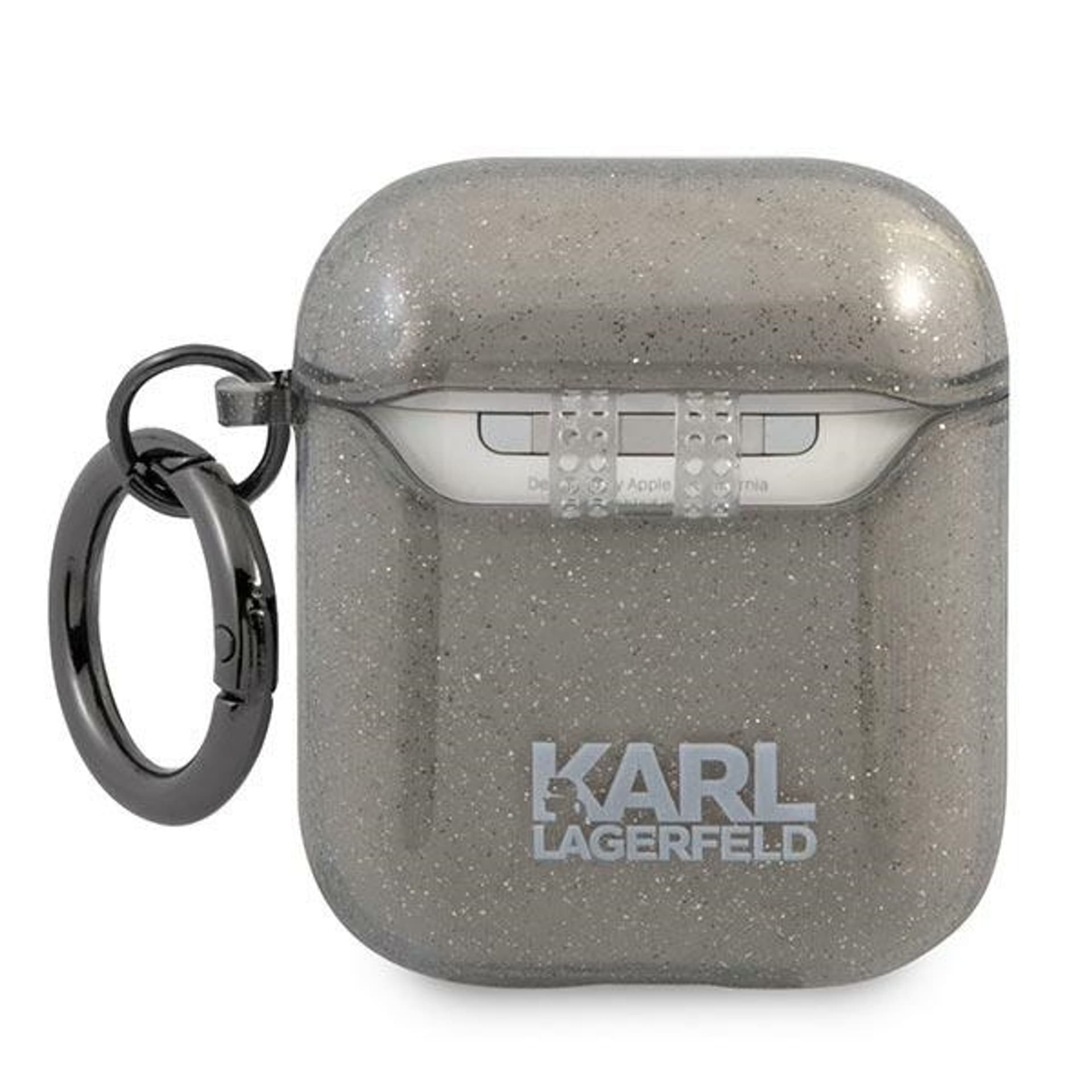 

Karl Lagerfeld KLA2UKHGK AirPods cover czarny/black Glitter Karl`s Head