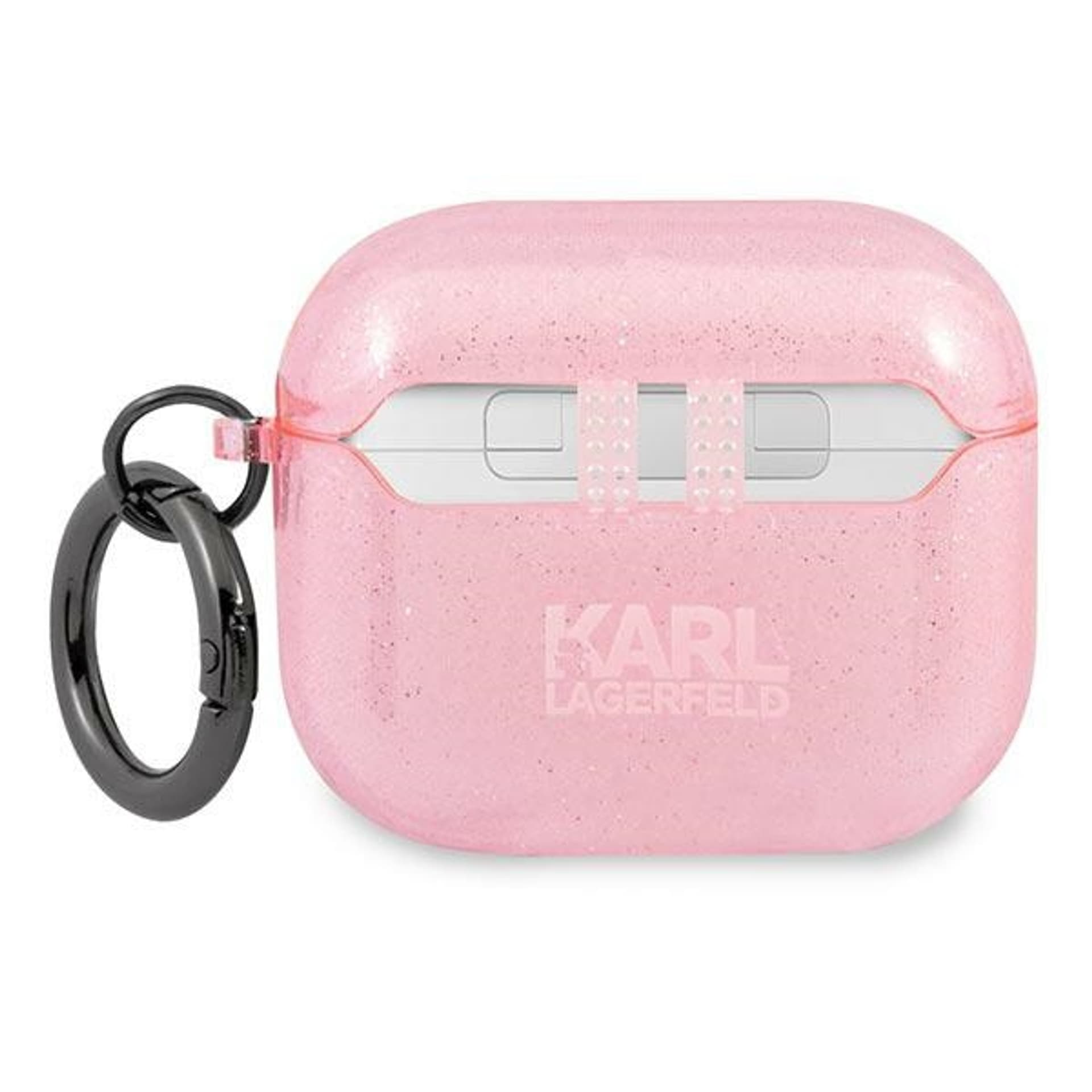 

Karl Lagerfeld KLA3UKHGP AirPods 3 cover różowy/pink Glitter Karl`s Head
