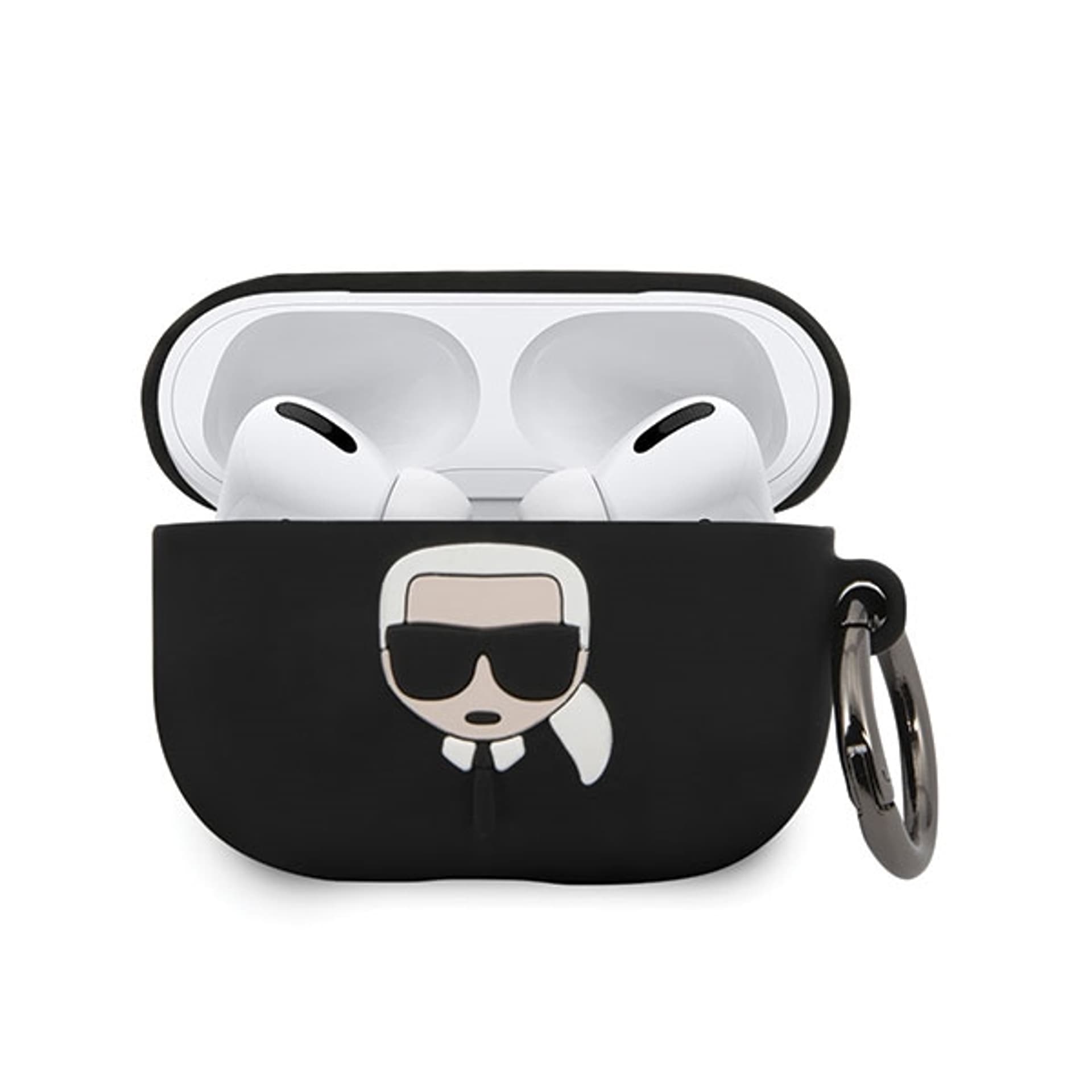 

Karl Lagerfeld KLACAPSILGLBK AirPods Pro cover czarny/black Silicone Ikonik