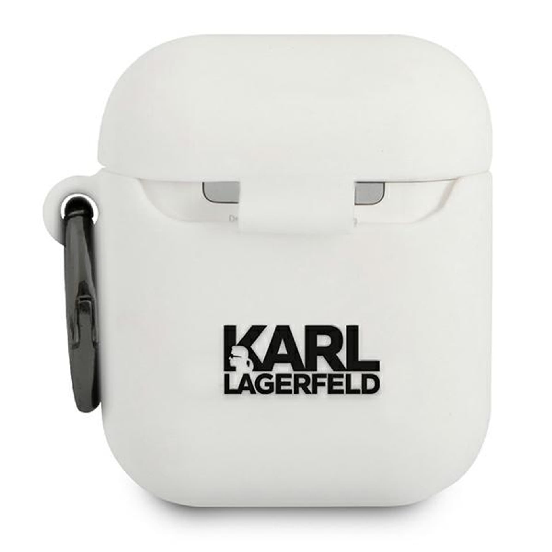 

Karl Lagerfeld KLACCSILKHWH AirPods cover biały/white Silicone Ikonik