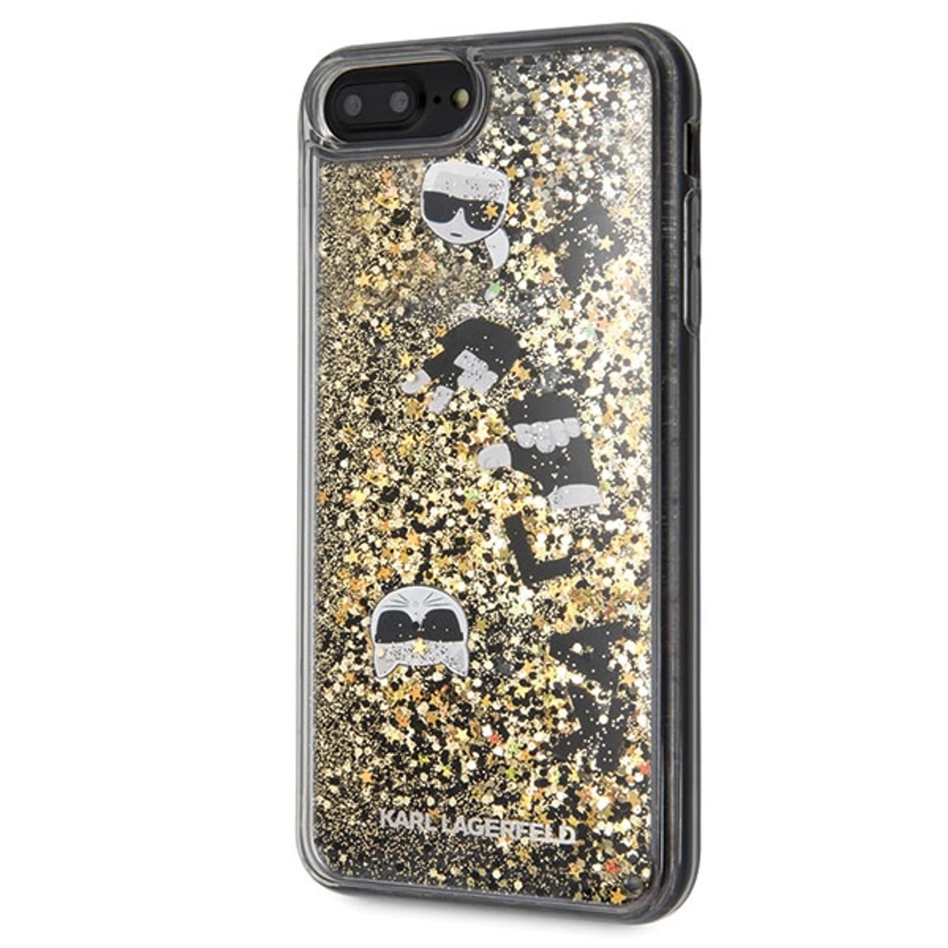 

Karl Lagerfeld KLHCI8LROGO iPhone 7/8 Plus czarno-złoty/black & gold hard case Glitter
