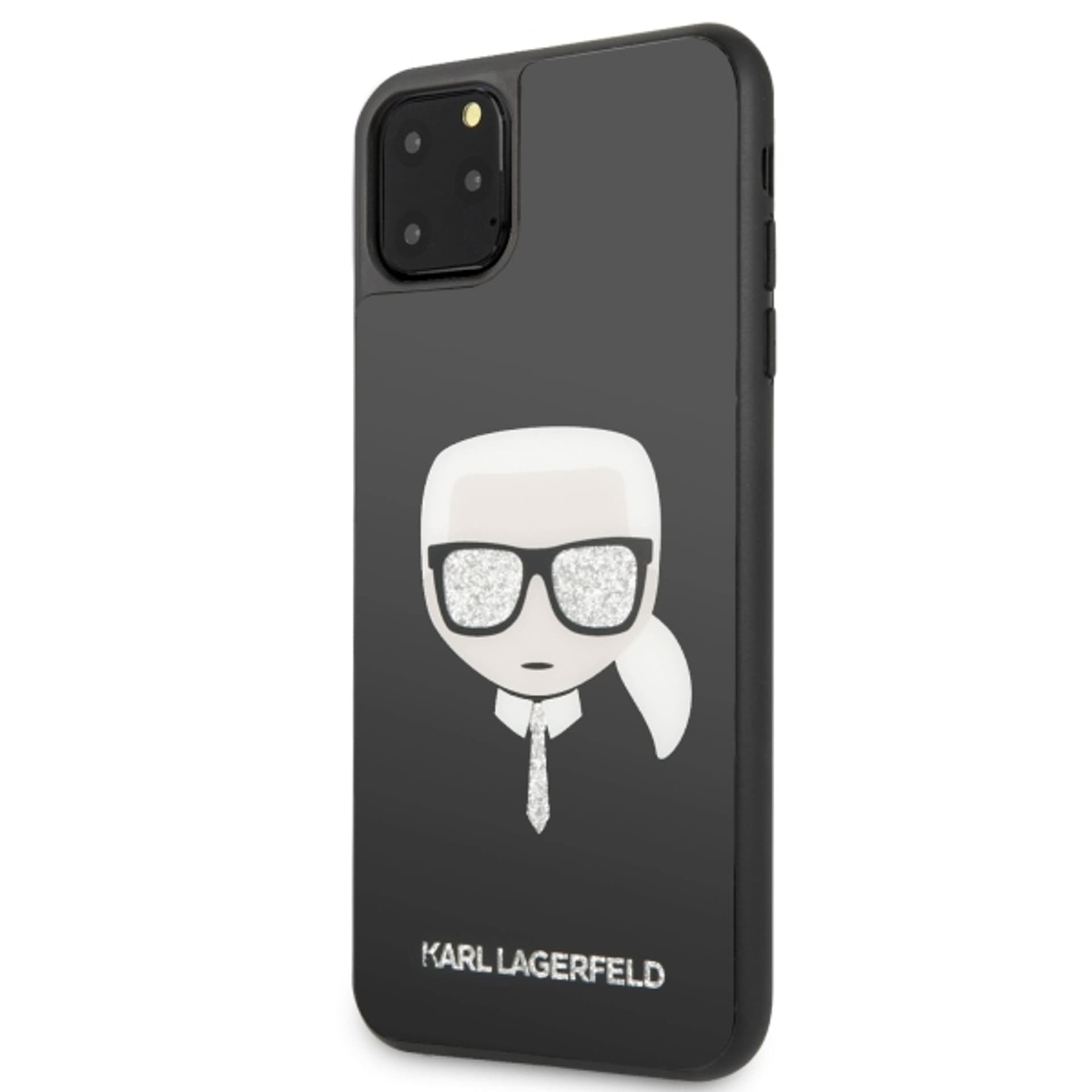 

Karl Lagerfeld KLHCN65DLHBK iPhone 11 Pro Max czarny/black Iconic Glitter Karl`s Head