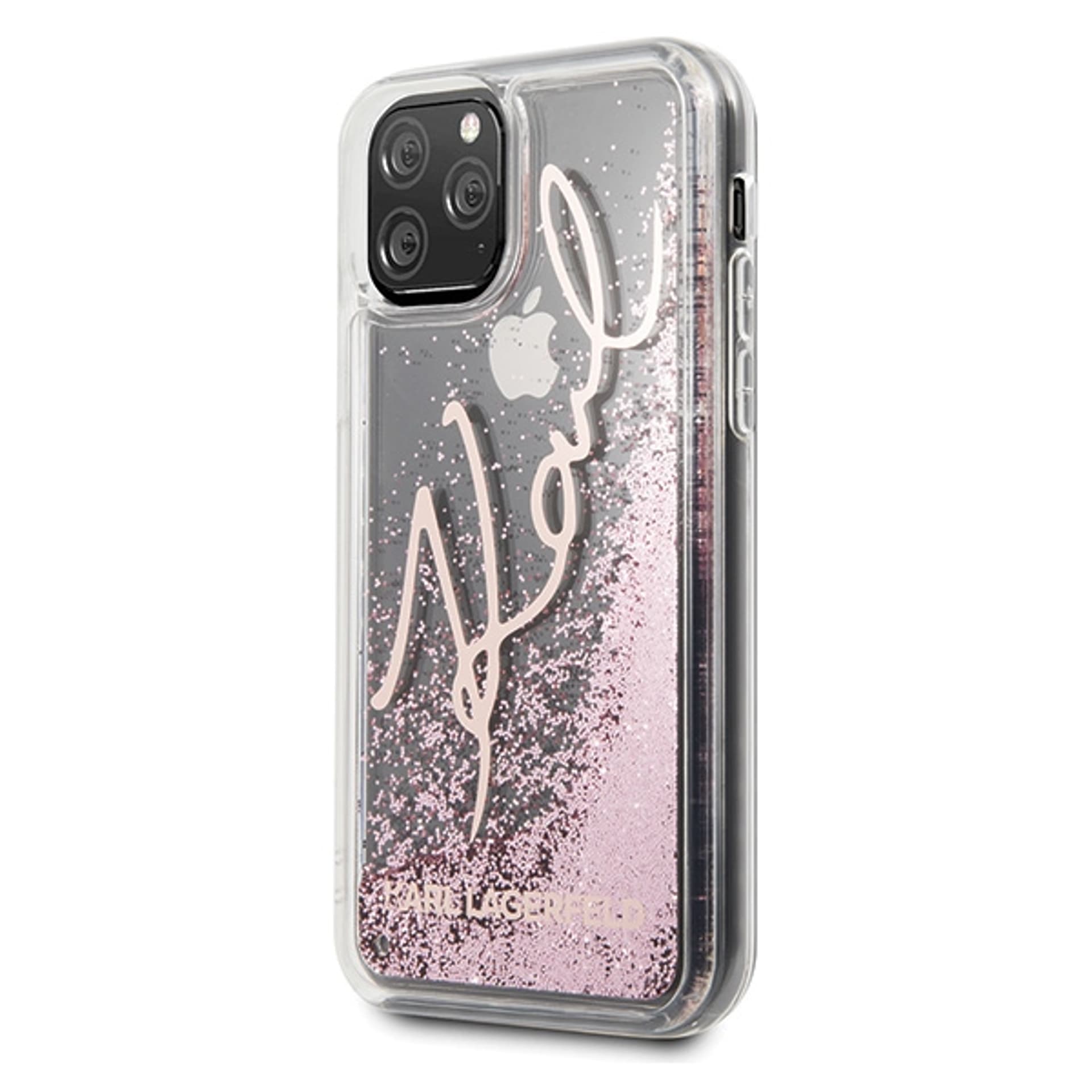 

Karl Lagerfeld KLHCN65TRKSRG iPhone 11 Pro Max różowo-złoty/rose gold Glitter Signature