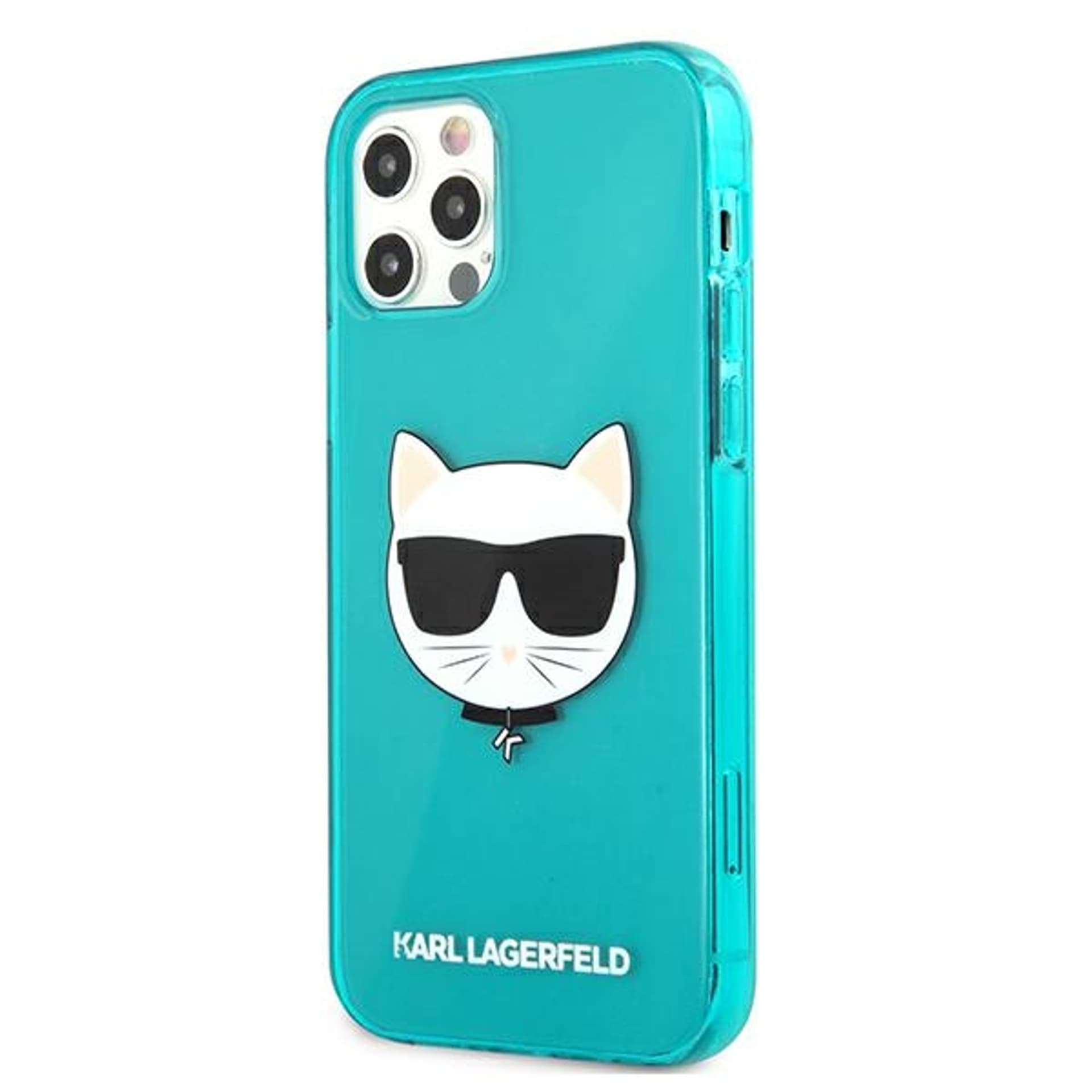 

Karl Lagerfeld KLHCP12LCHTRB iPhone 12 Pro Max 6,7" niebieski/blue hardcase Glitter Choupette Fluo