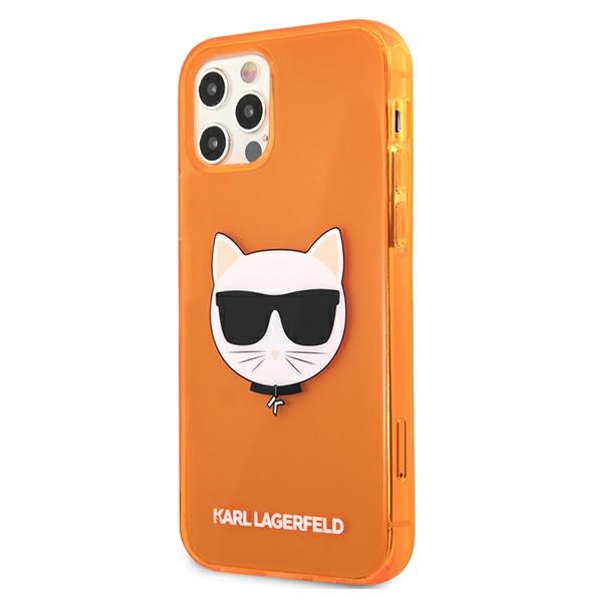 

Karl Lagerfeld KLHCP12MCHTRO iPhone 12/12 Pro 6,1" pomarańczowy/orange hardcase Glitter Choupette Fluo