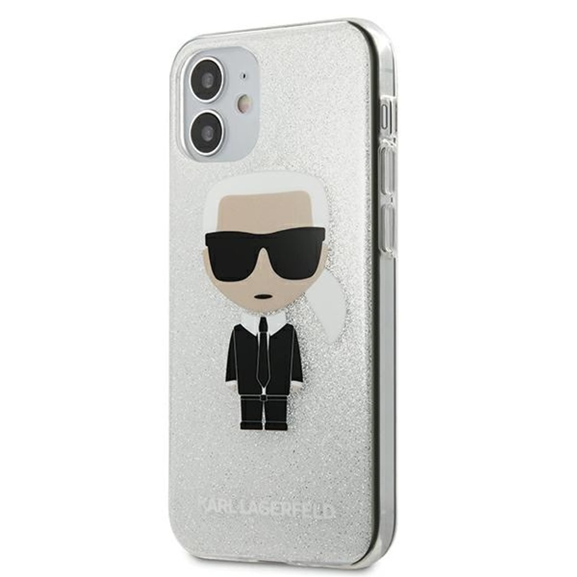 

Karl Lagerfeld KLHCP12SPCUTRIKSL iPhone 12 mini 5,4" srebrny/silver hardcase Glitter Ikonik Karl