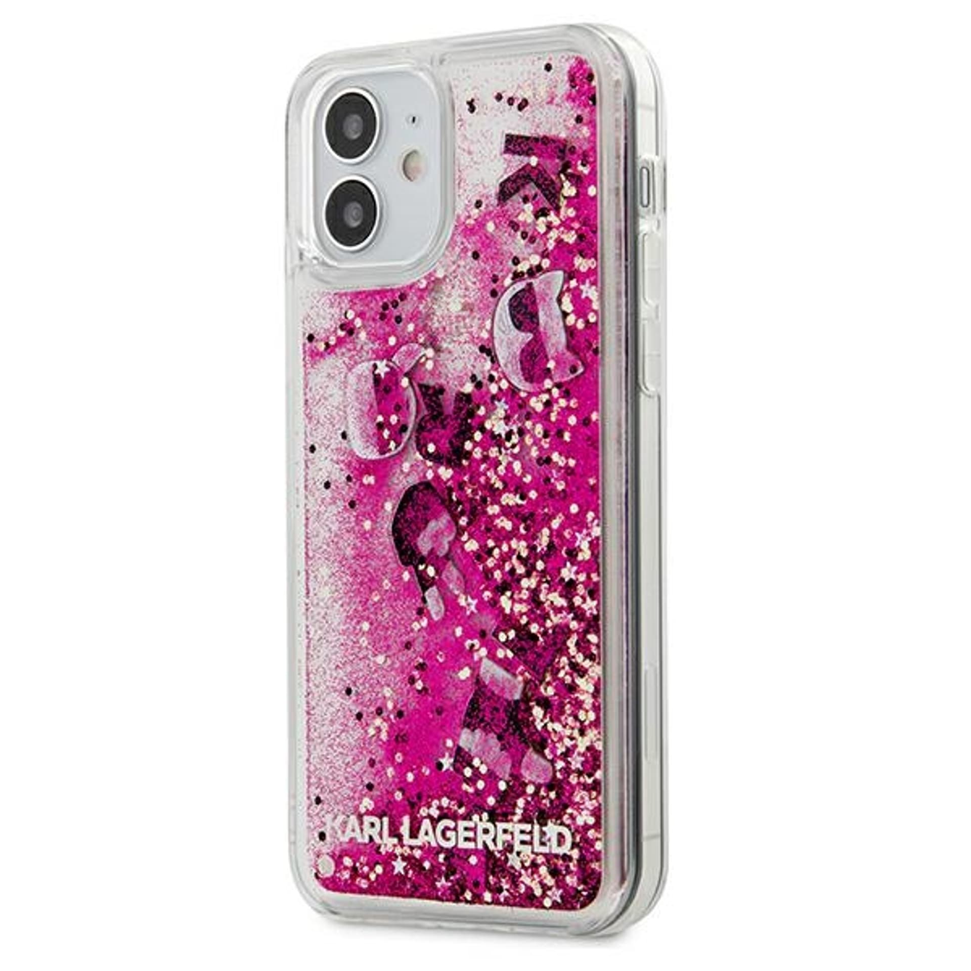 

Karl Lagerfeld KLHCP12SROPI iPhone 12 mini 5,4" różowy/pink hardcase Glitter Charms