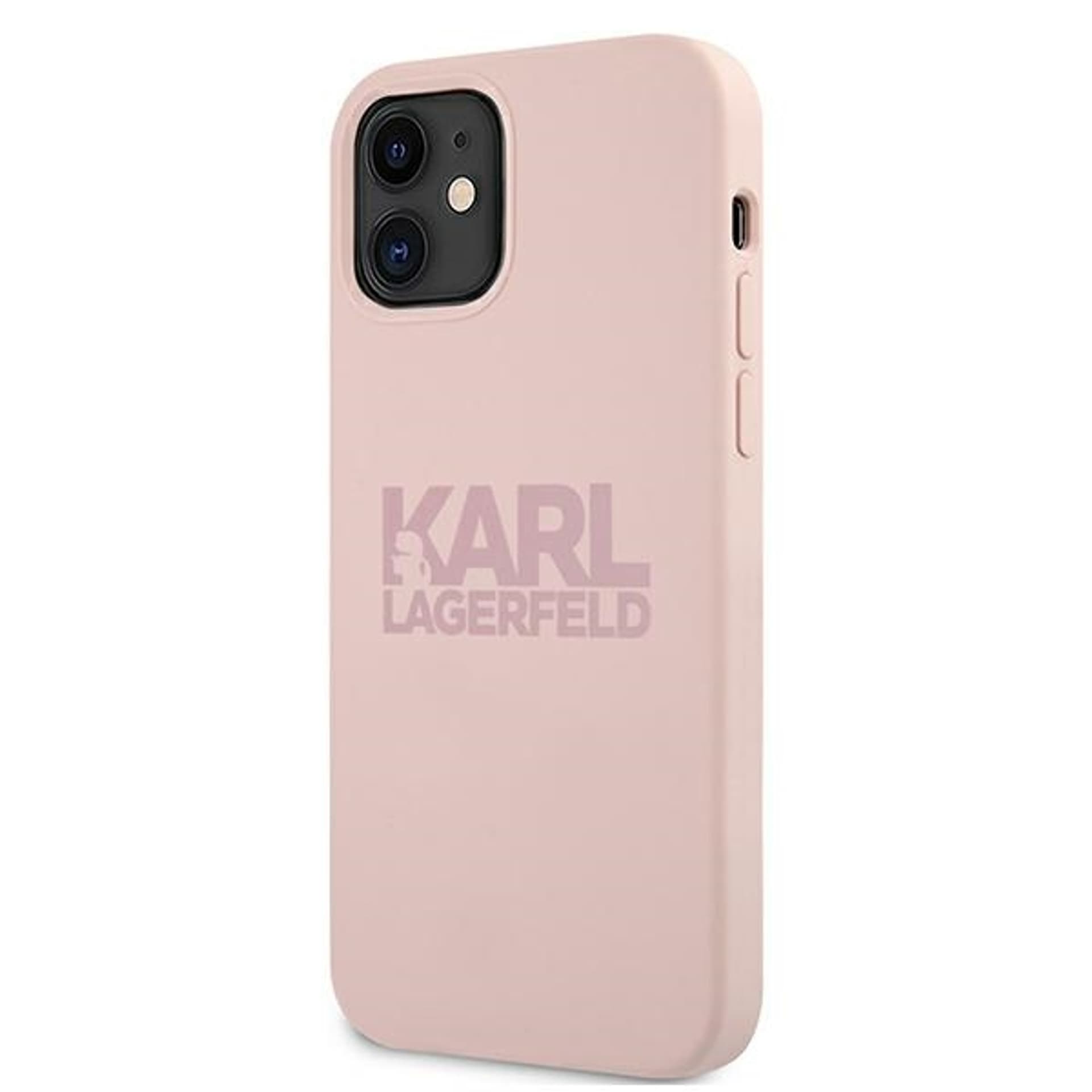 

Karl Lagerfeld KLHCP12SSTKLTLP iPhone 12 mini 5,4" Silicone Stack Logo różowy/pink