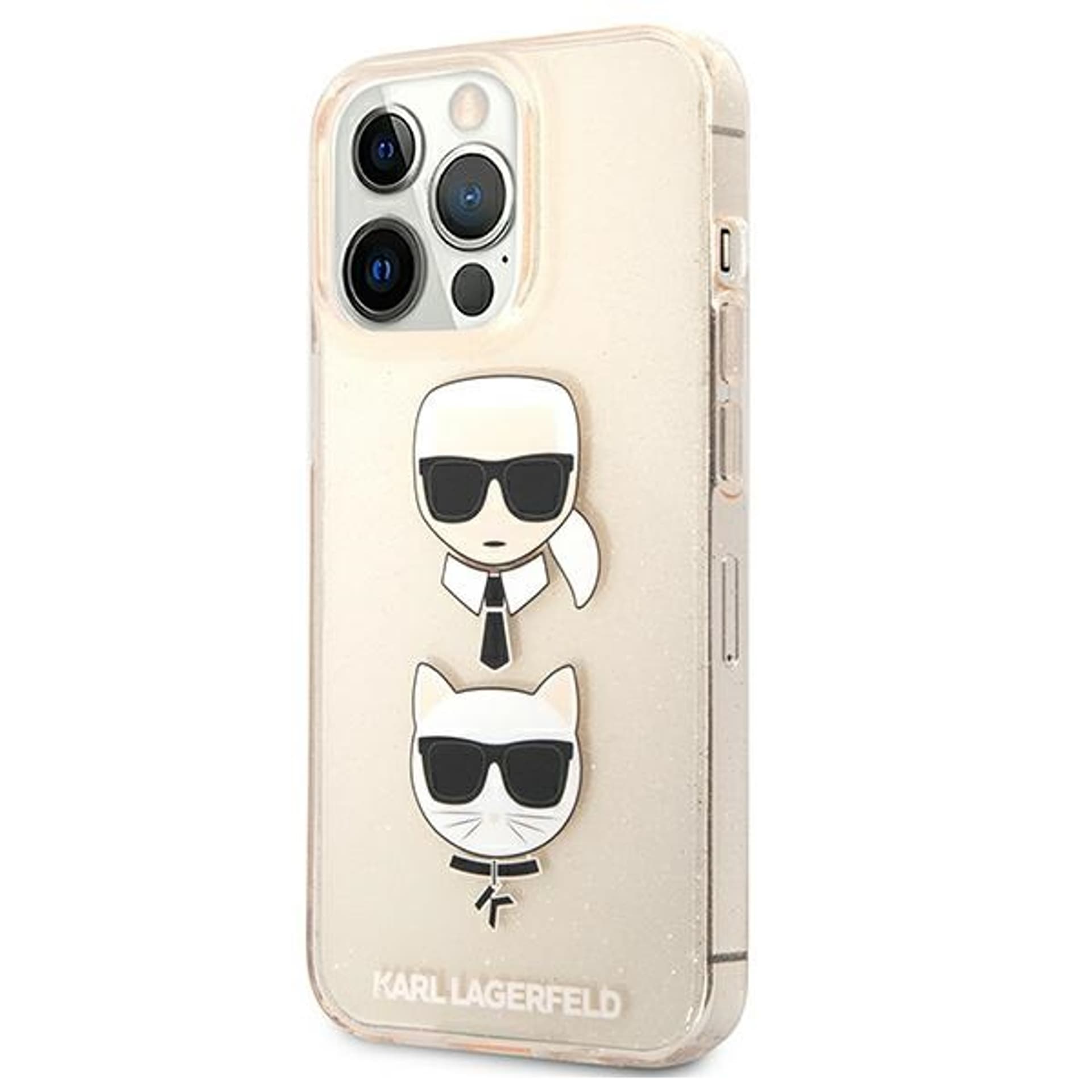 

Karl Lagerfeld KLHCP13LKCTUGLGO iPhone 13 Pro / 13 6,1" złoty/gold hardcase Glitter Karl`s & Choupette