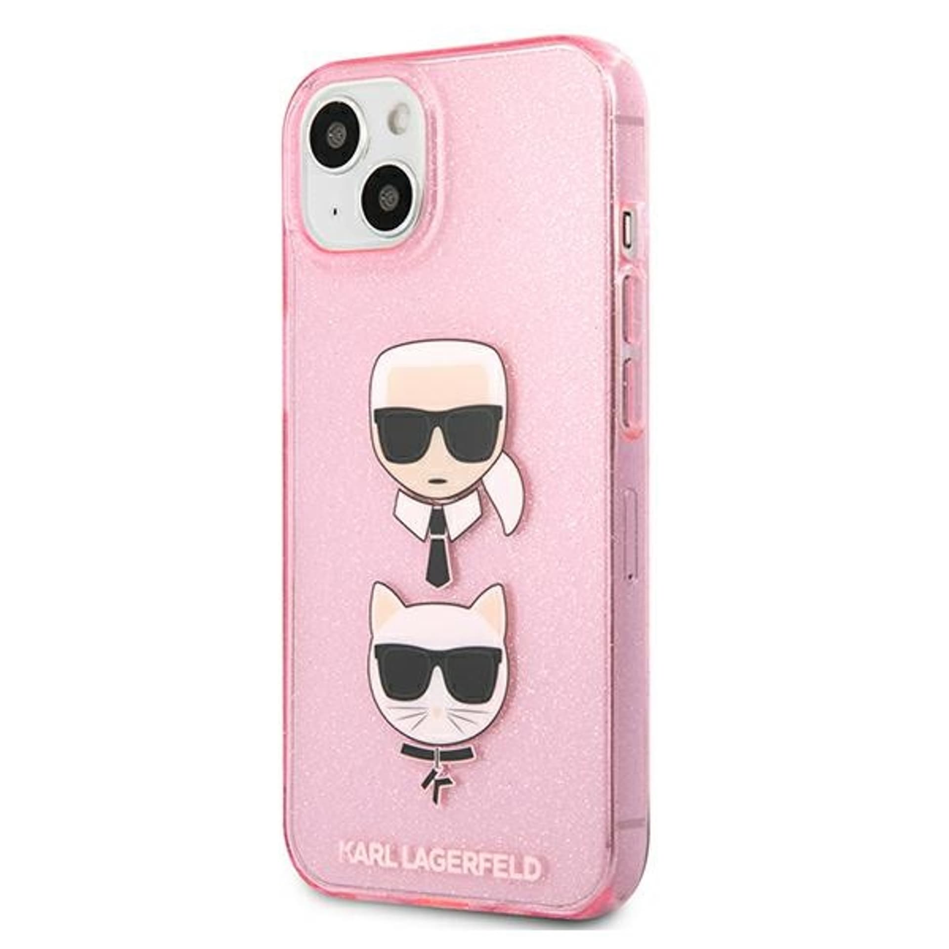 

Karl Lagerfeld KLHCP13MKCTUGLP iPhone 13 6,1" różowy/pink hardcase Glitter Karl`s & Choupette