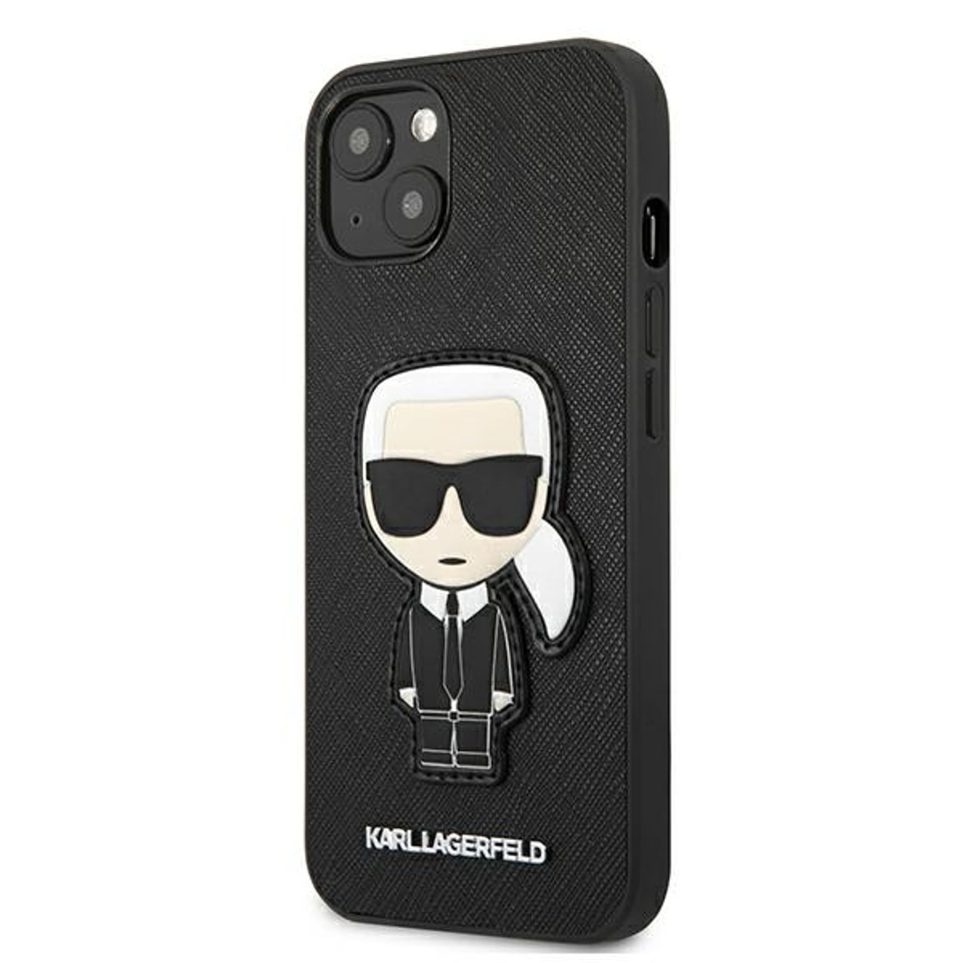 

Karl Lagerfeld KLHCP13SOKPK iPhone 13 mini 5,4" czarny/black hardcase Saffiano Ikonik Karl`s Patch