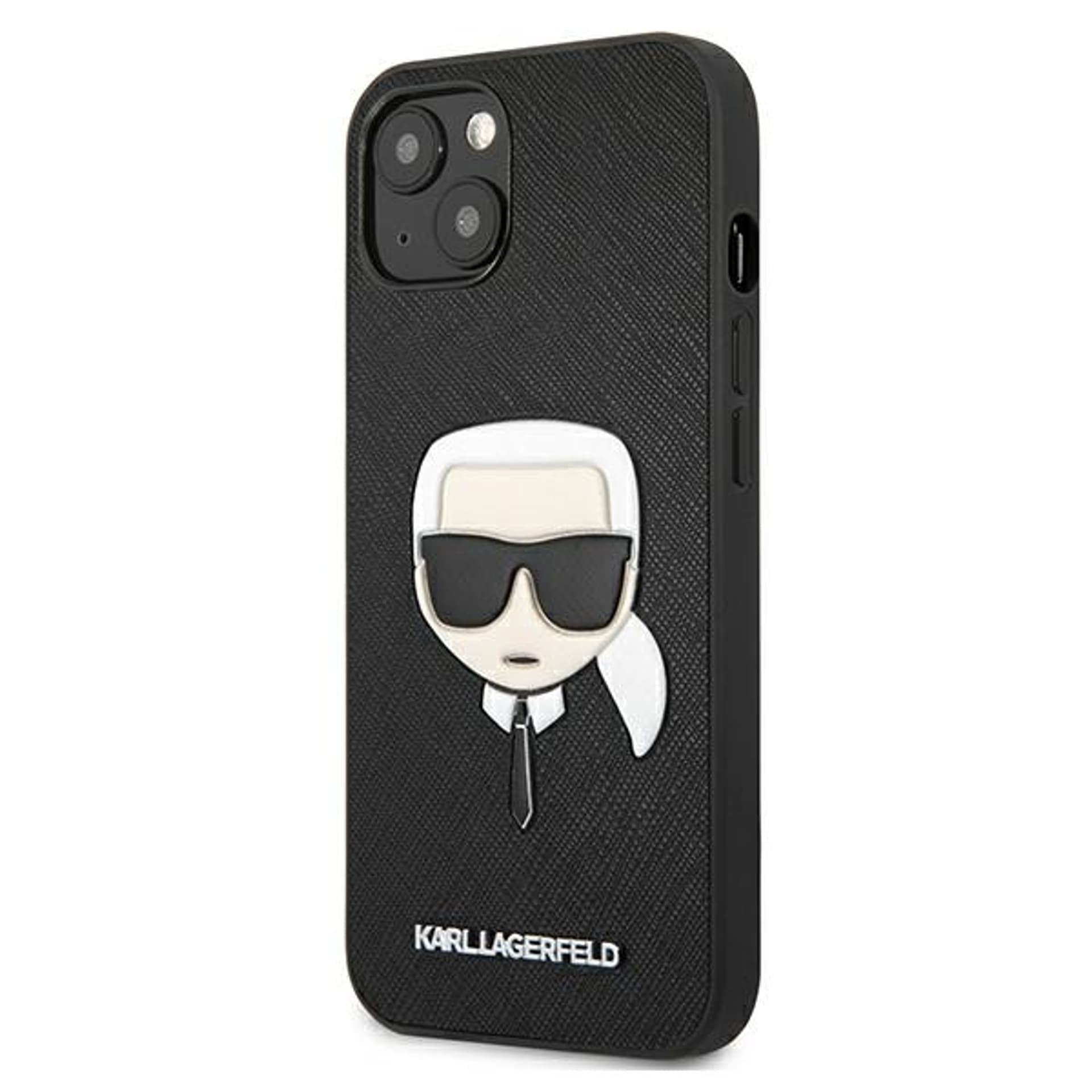 

Karl Lagerfeld KLHCP13SSAKHBK iPhone 13 mini 5,4" czarny/black hardcase Saffiano Ikonik Karl`s Head