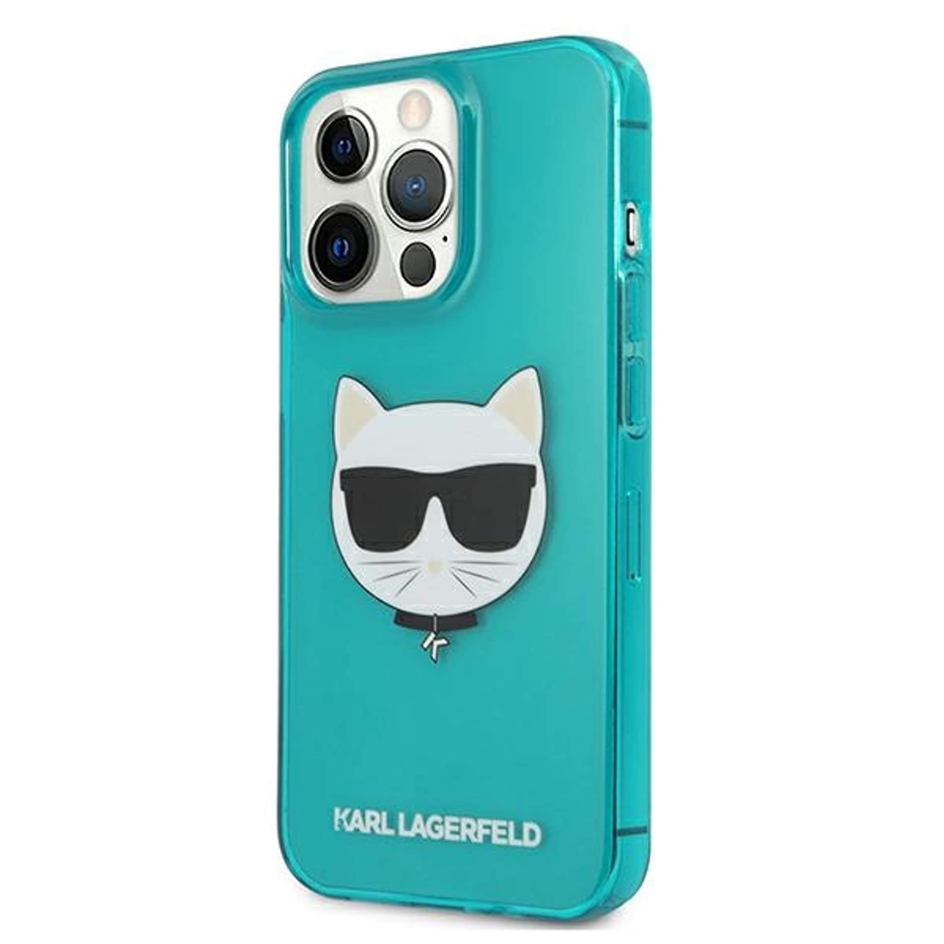 

Karl Lagerfeld KLHCP13LCHTRB iPhone 13 Pro / 13 6,1" niebieski/blue hardcase Glitter Choupette Fluo