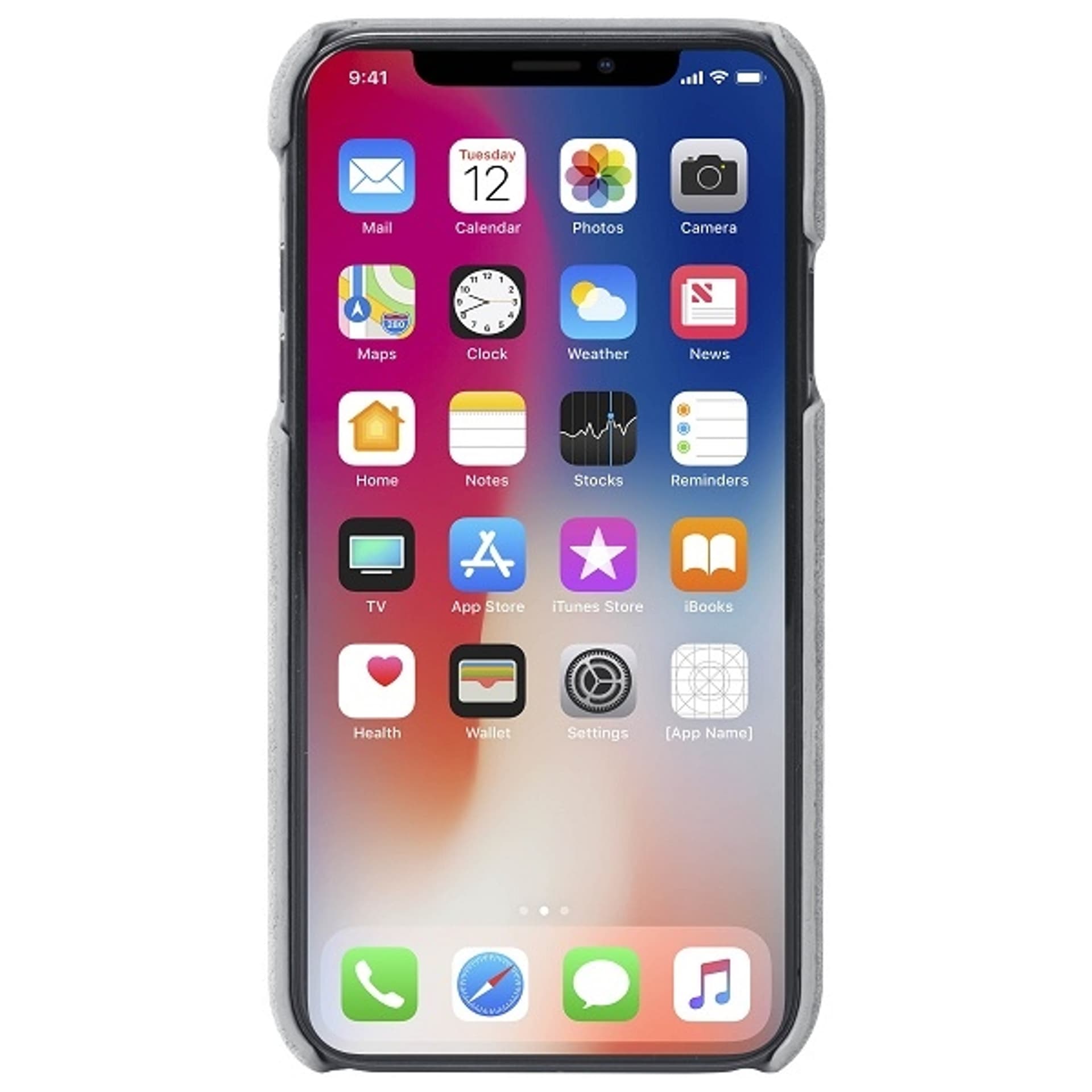 

Krusell iPhone X/Xr Broby Cover 61465 szary/gray