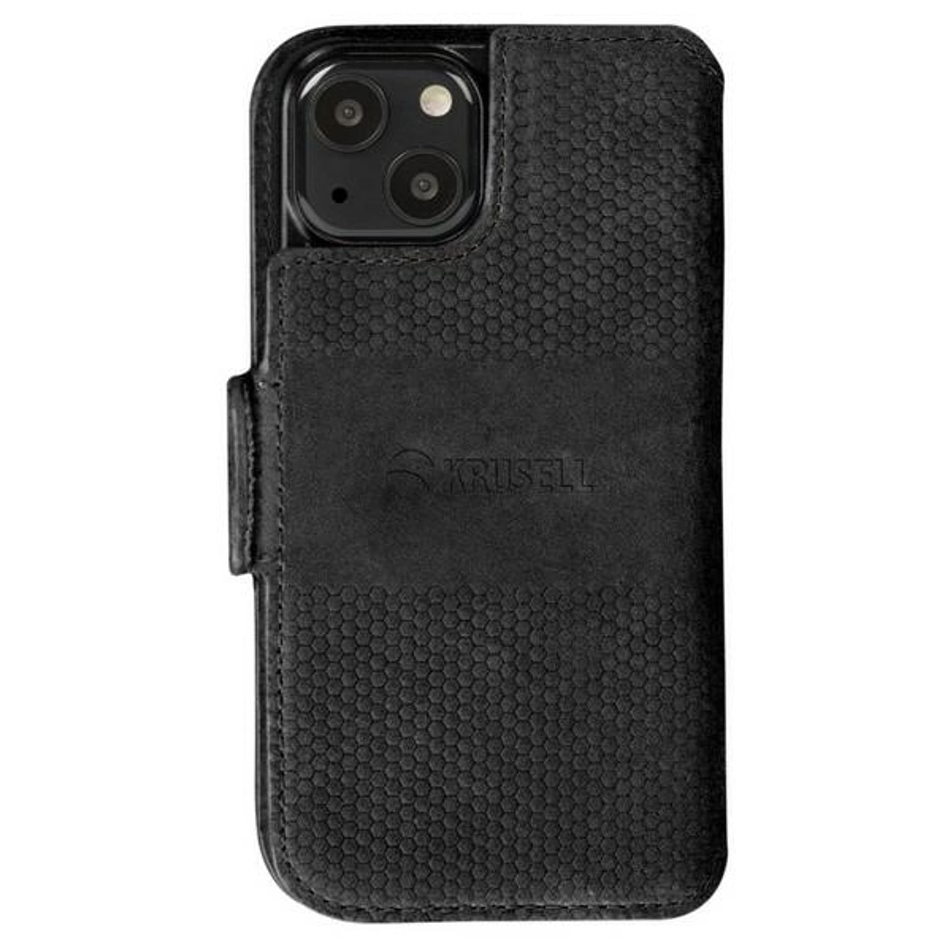 

Krusell PhoneWallet Leather iPhone 13 6.1" czarny/black 62394