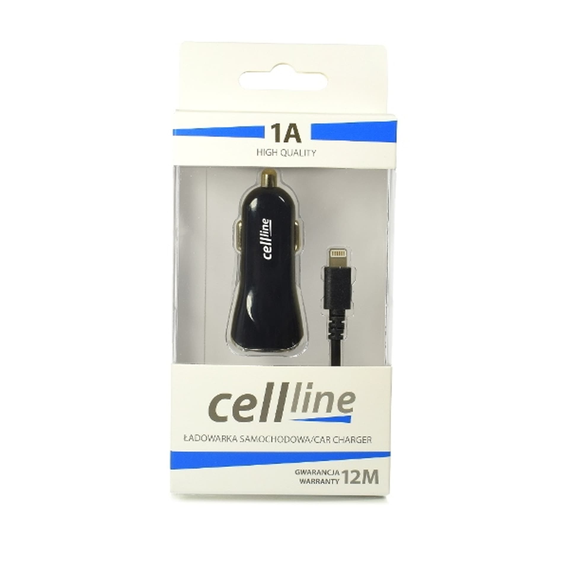 

Ład. sam. Cellline 1xUSB + lightning 1A czarna/black iPhone 6