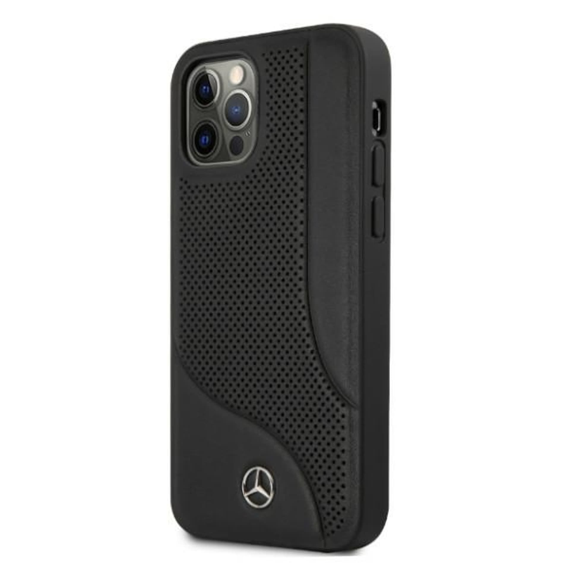 

Mercedes MEHCP12LCDOBK iPhone 12 Pro Max 6,7" czarny/black hardcase Leather Perforated Area