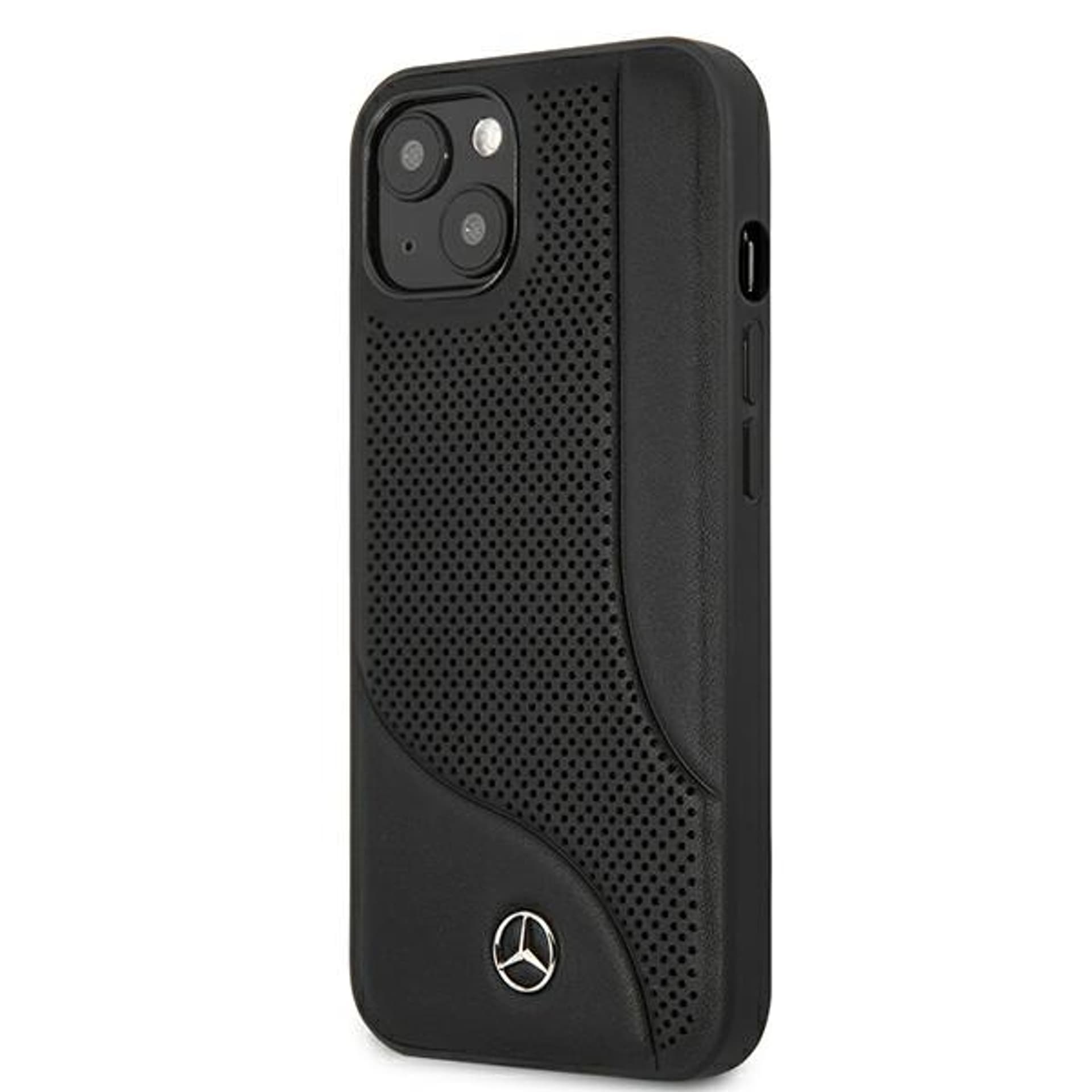 

Mercedes MEHCP13SCDOBK iPhone 13 mini 5,4" czarny/black hardcase Leather Perforated Area