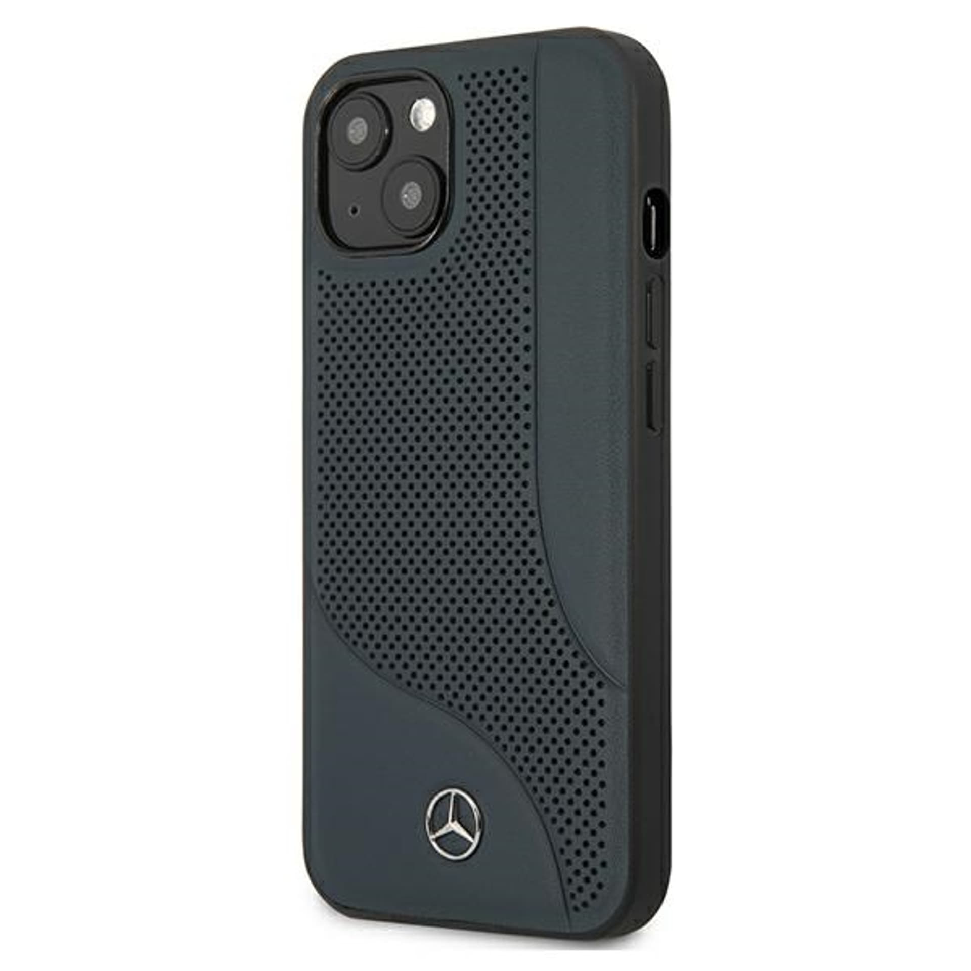 

Mercedes MEHCP13SCDONA iPhone 13 mini 5,4" granatowy/navy hardcase Leather Perforated Area