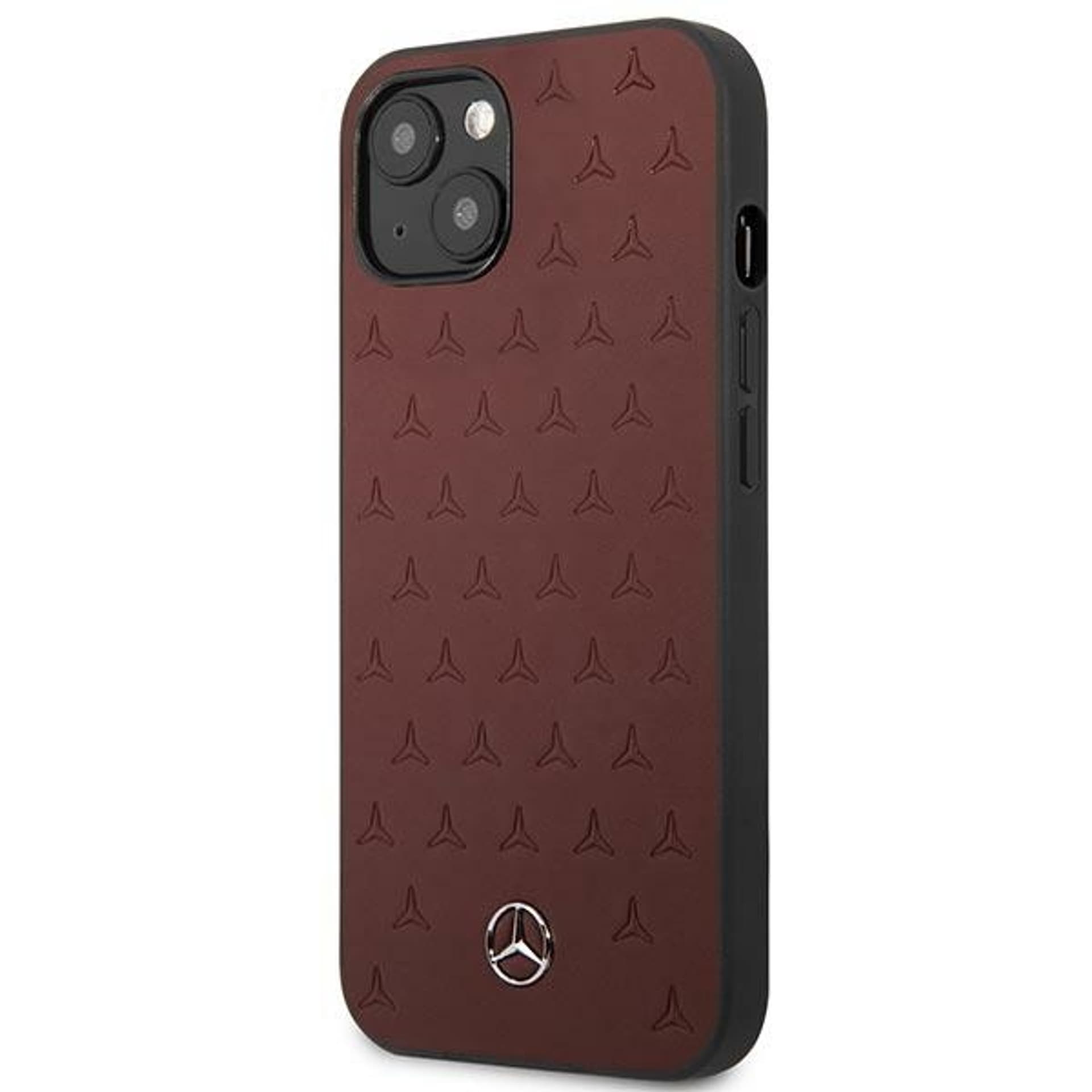 

Mercedes MEHCP13SPSQRE iPhone 13 mini 5,4" czerwony/red hardcase Leather Stars Pattern