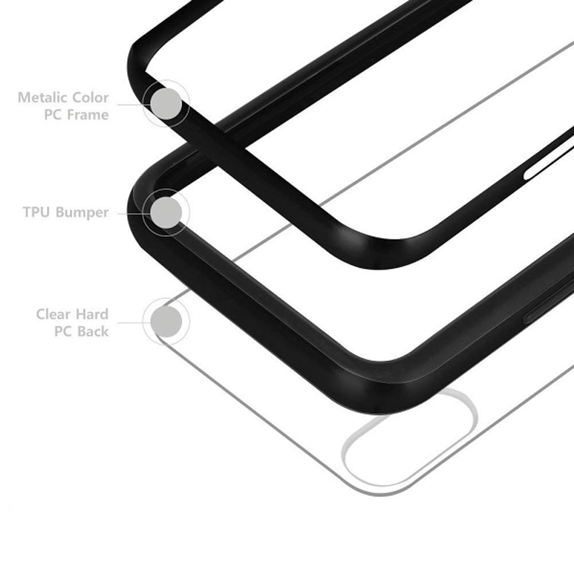 

Mercury Bumper X iPhone Xs Max czarny /black