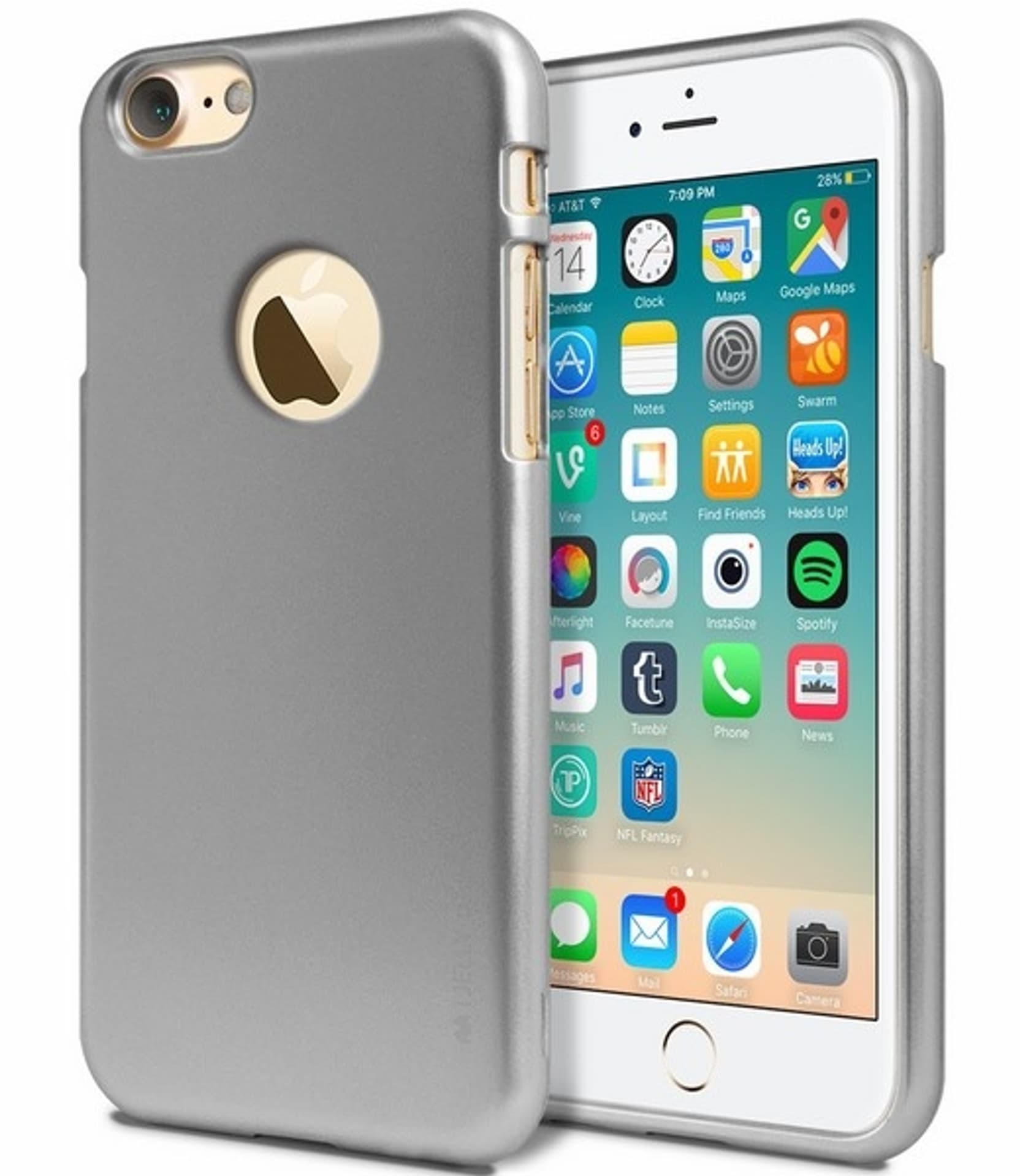 

Mercury I-Jelly iPhone 7 Plus szary/ wycięcie grey/hole