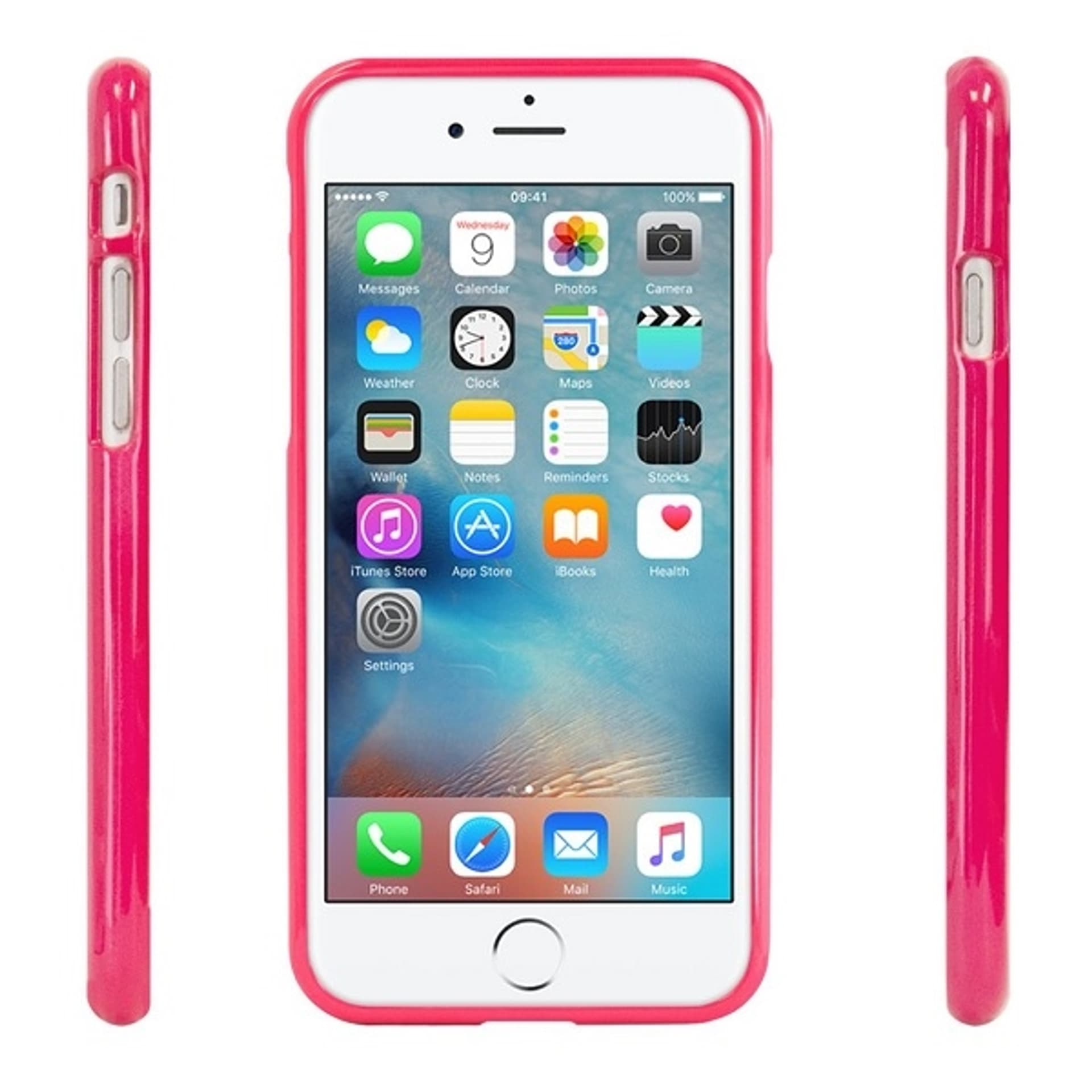 

Mercury Jelly Case iPhone X różowy /hot pink wycięcie/hole