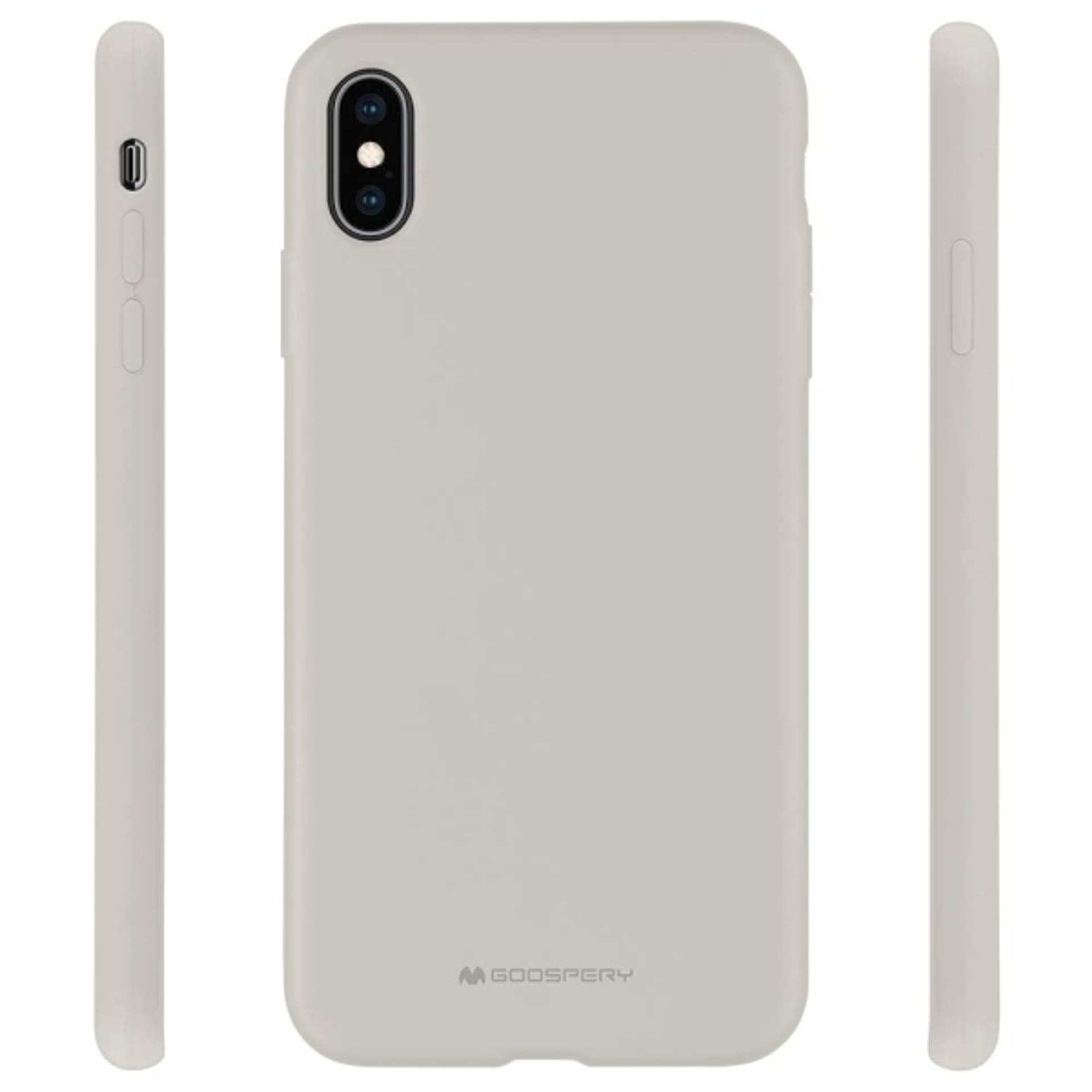 

Mercury Silicone iPhone Xs Max beżowy /stone