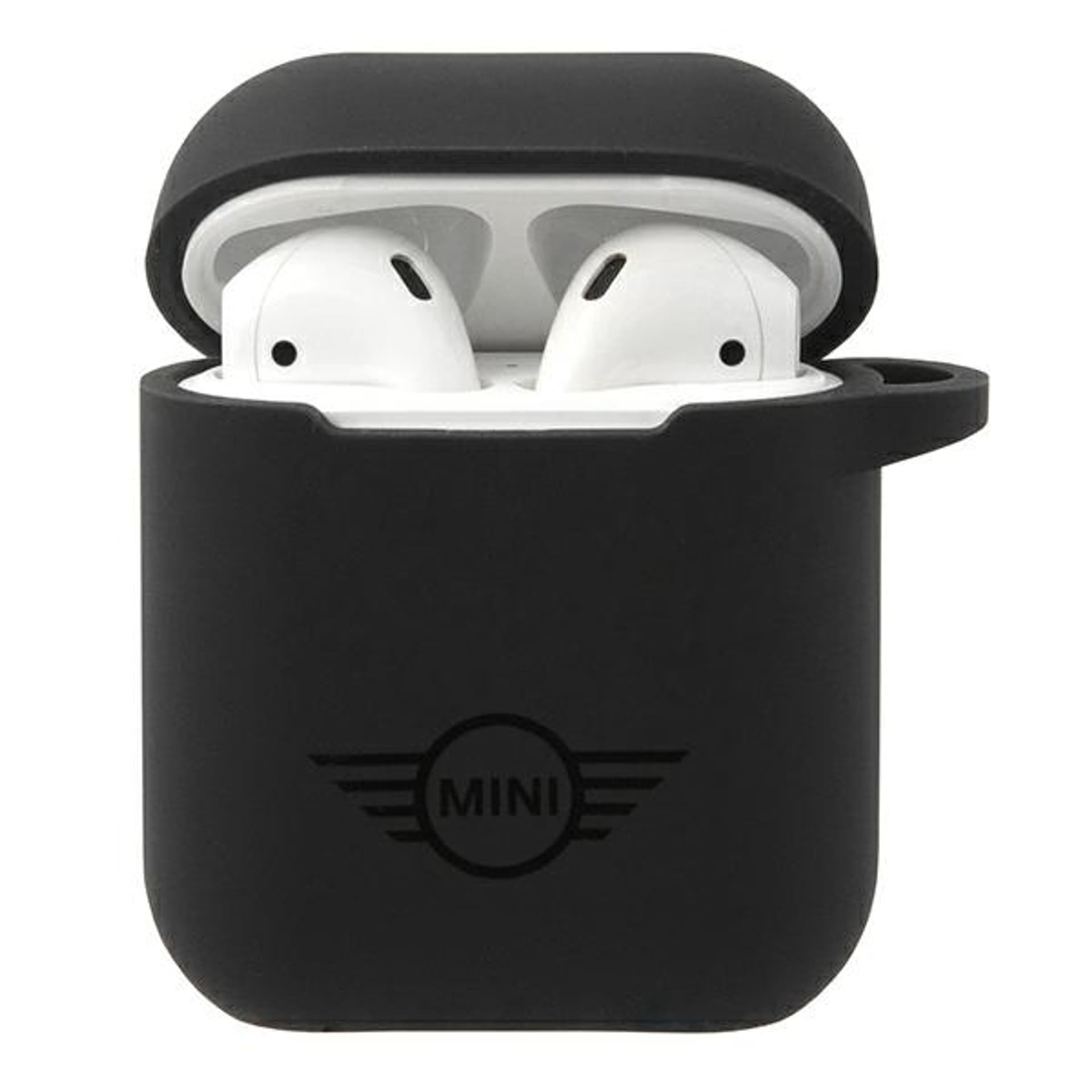 

Mini MIACA2SLTBK AirPods 1/2 cover czarny/black hard case Silicone Collection