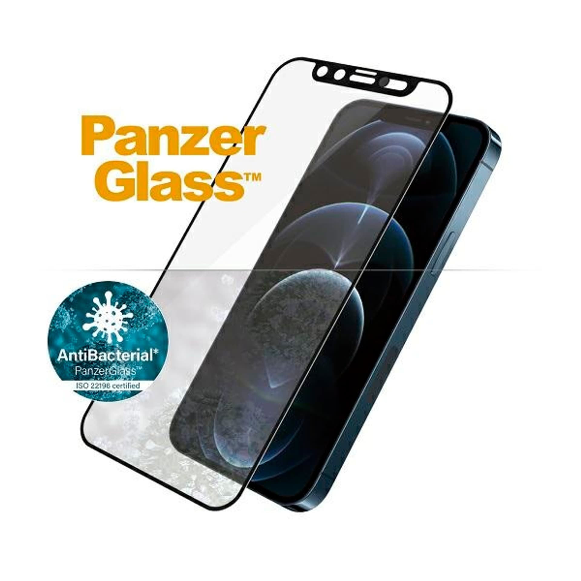 

PanzerGlass E2E Microfracture iPhone 12 Pro Max CamSlider Case Friendly AntiBacterial czarny/black