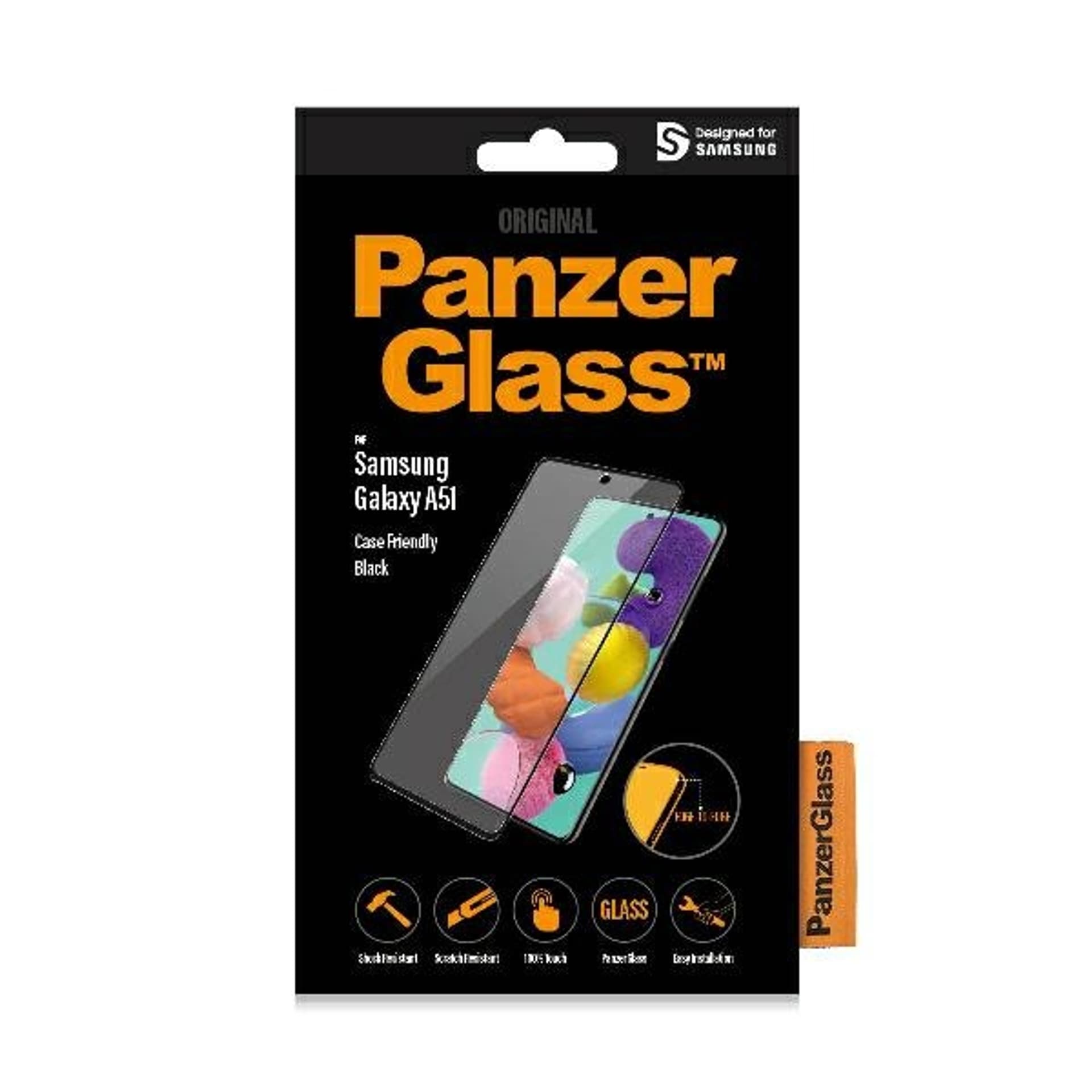 

PanzerGlass Pro E2E Regular Samsung A51 A515 Case Friendly czarny/black
