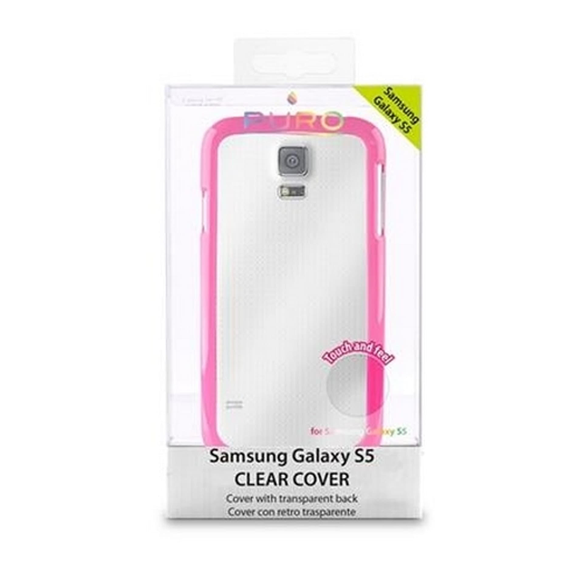 

Puro Clear Cover Samsung G900 S5 różowy SGS5CLEARPNK
